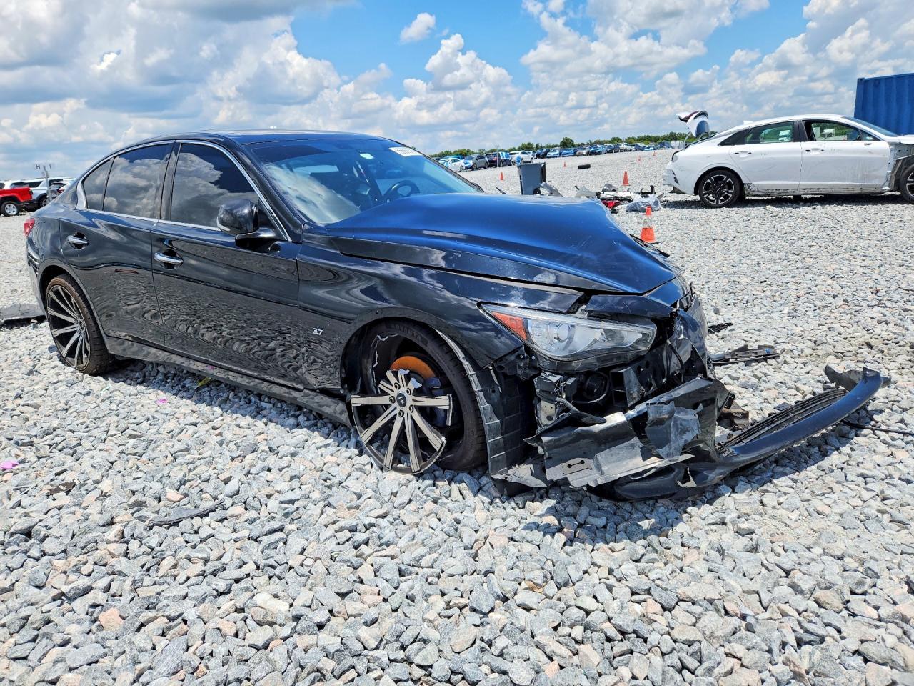 2014 Infiniti Q50 Base Black vin: JN1BV7ARXEM681948