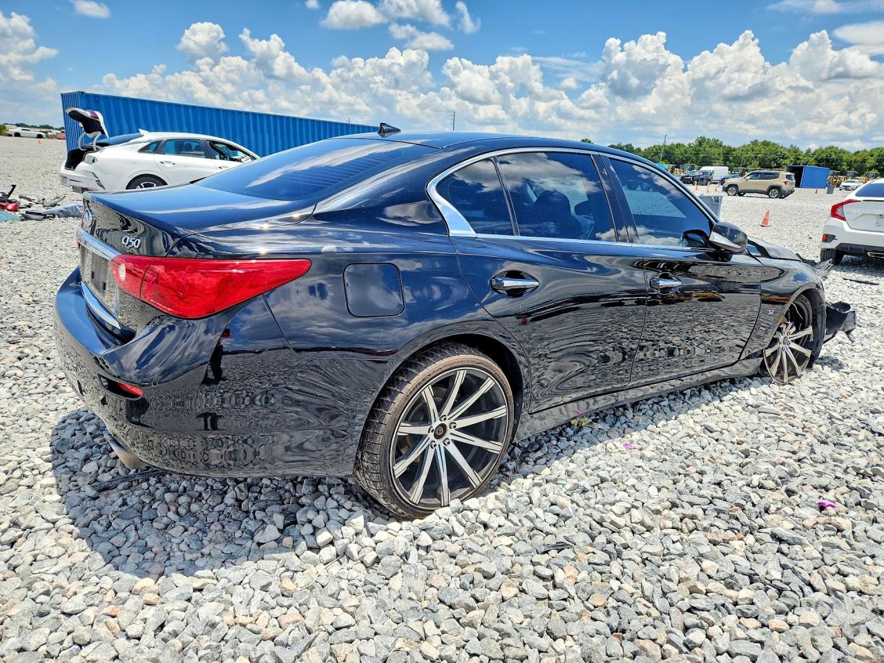 2014 Infiniti Q50 Base Black vin: JN1BV7ARXEM681948