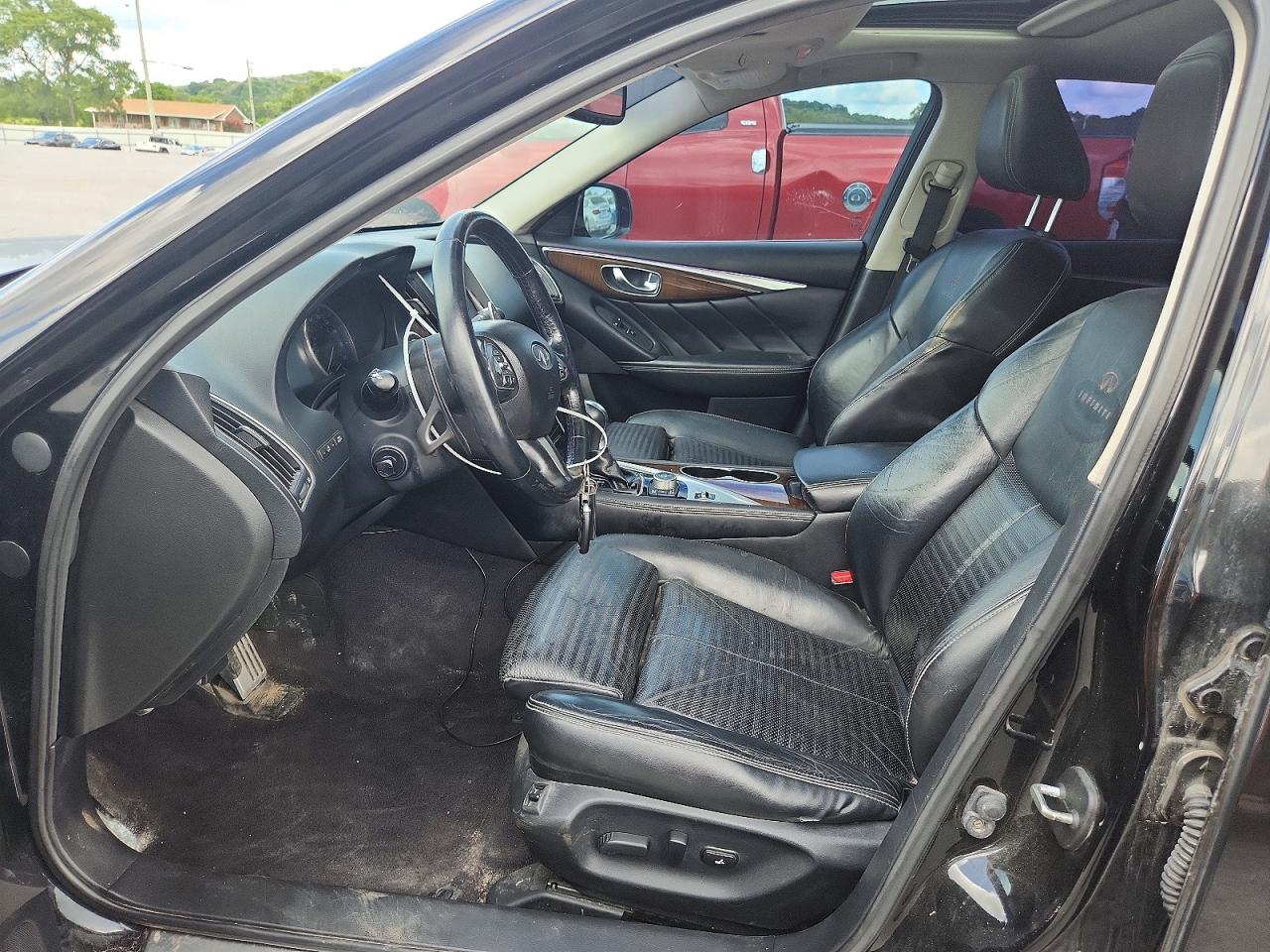 2014 Infiniti Q50 Base Black vin: JN1BV7ARXEM682260