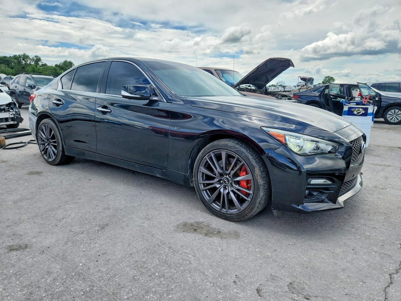 2014 Infiniti Q50 Base Black vin: JN1BV7ARXEM682260