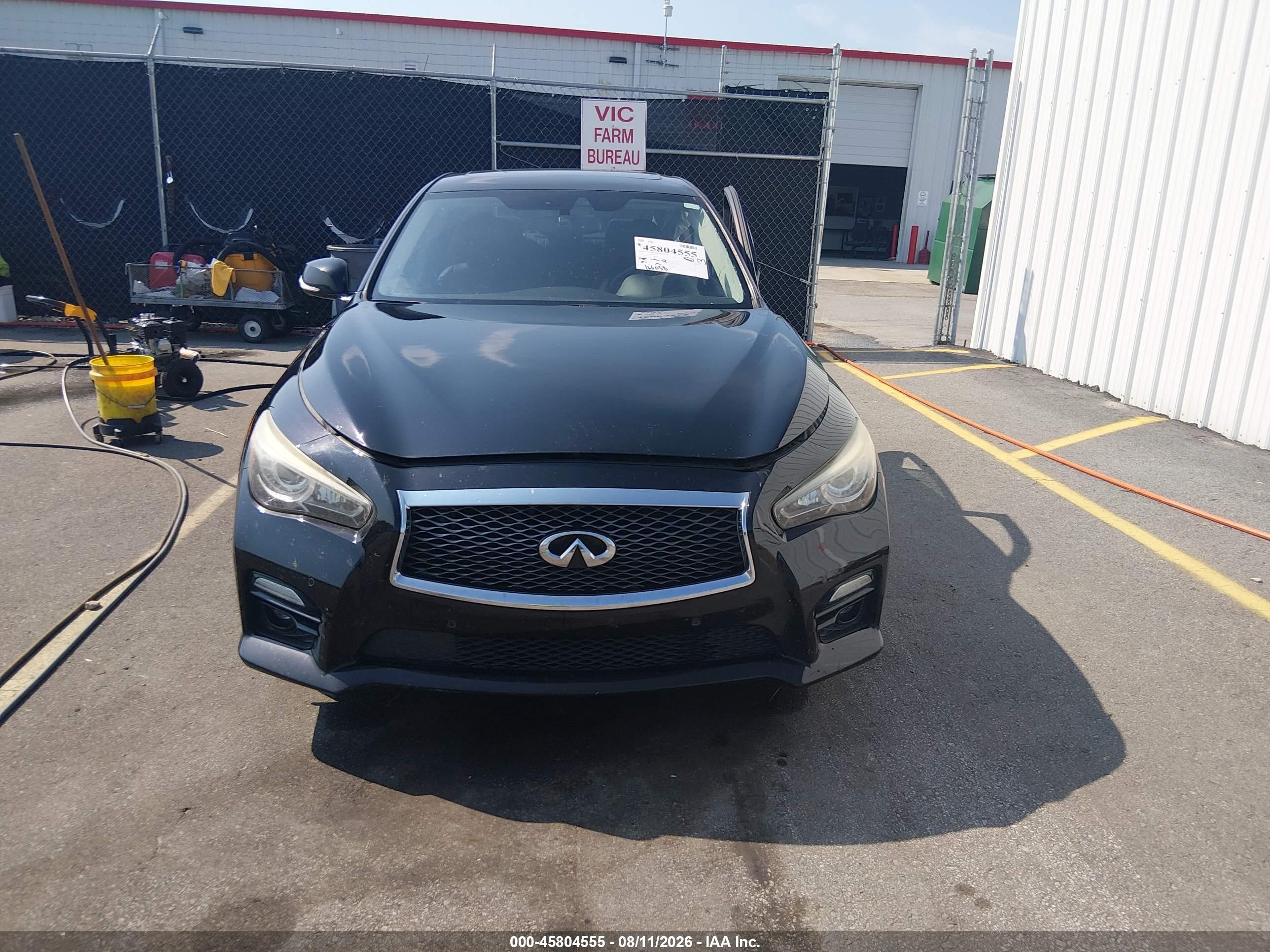 2014 Infiniti Q50 Sport Black vin: JN1BV7ARXEM684641