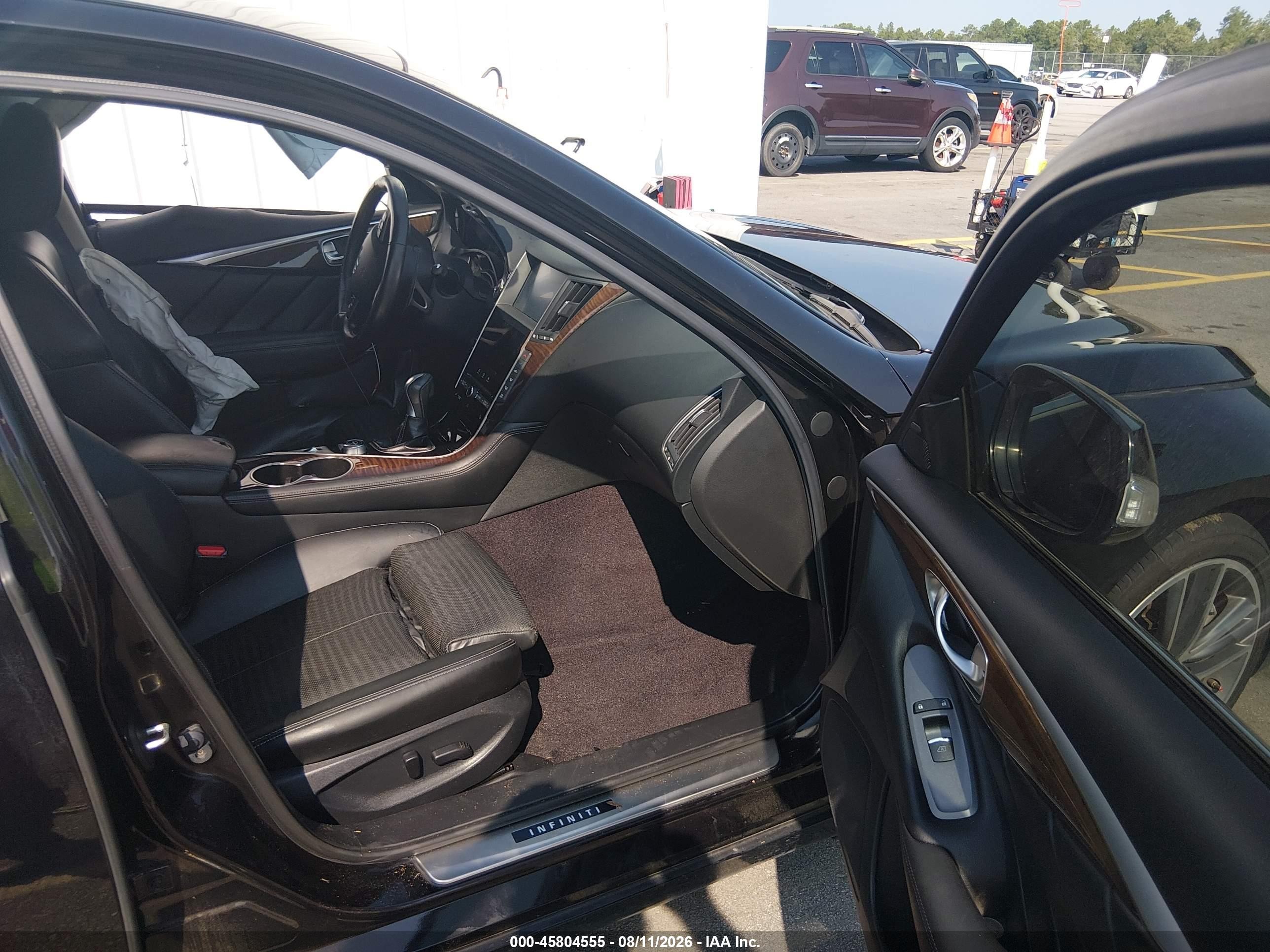2014 Infiniti Q50 Sport Black vin: JN1BV7ARXEM684641
