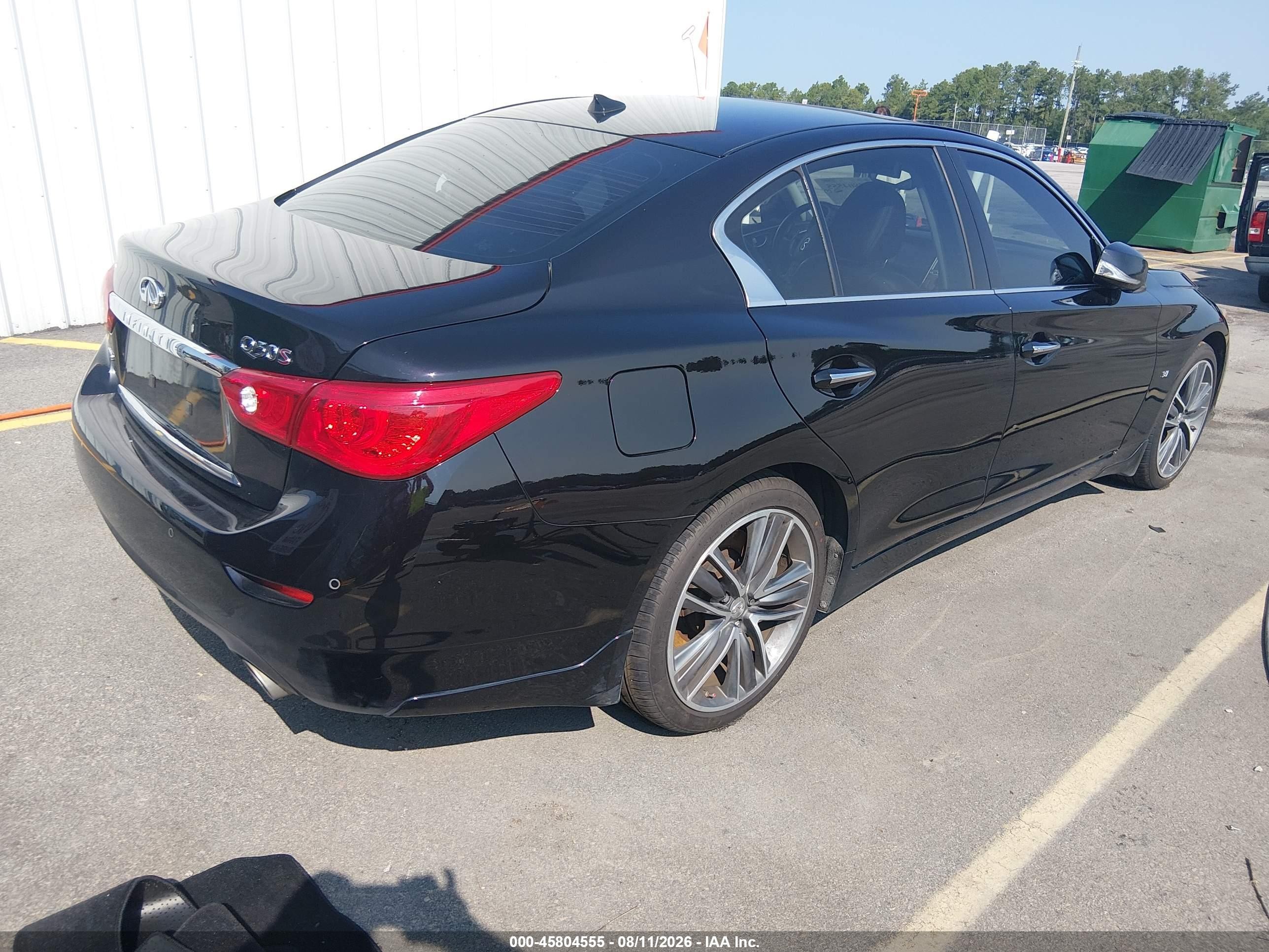 2014 Infiniti Q50 Sport Black vin: JN1BV7ARXEM684641