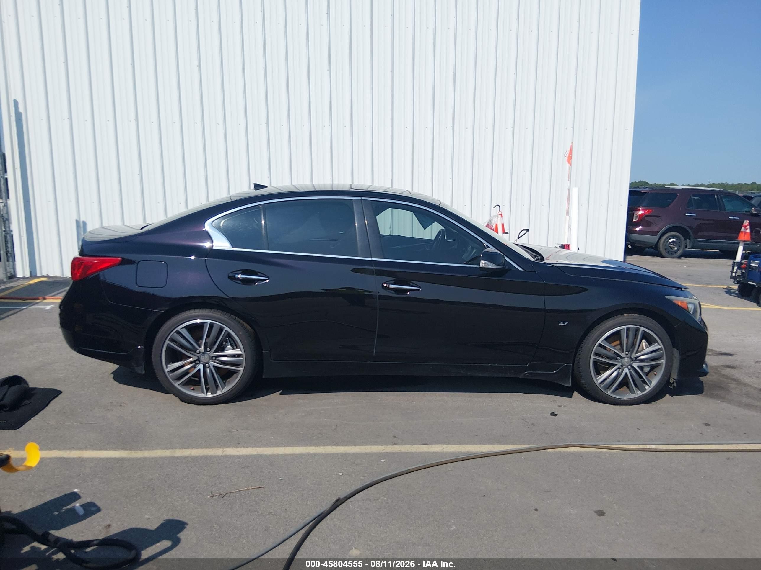2014 Infiniti Q50 Sport Black vin: JN1BV7ARXEM684641