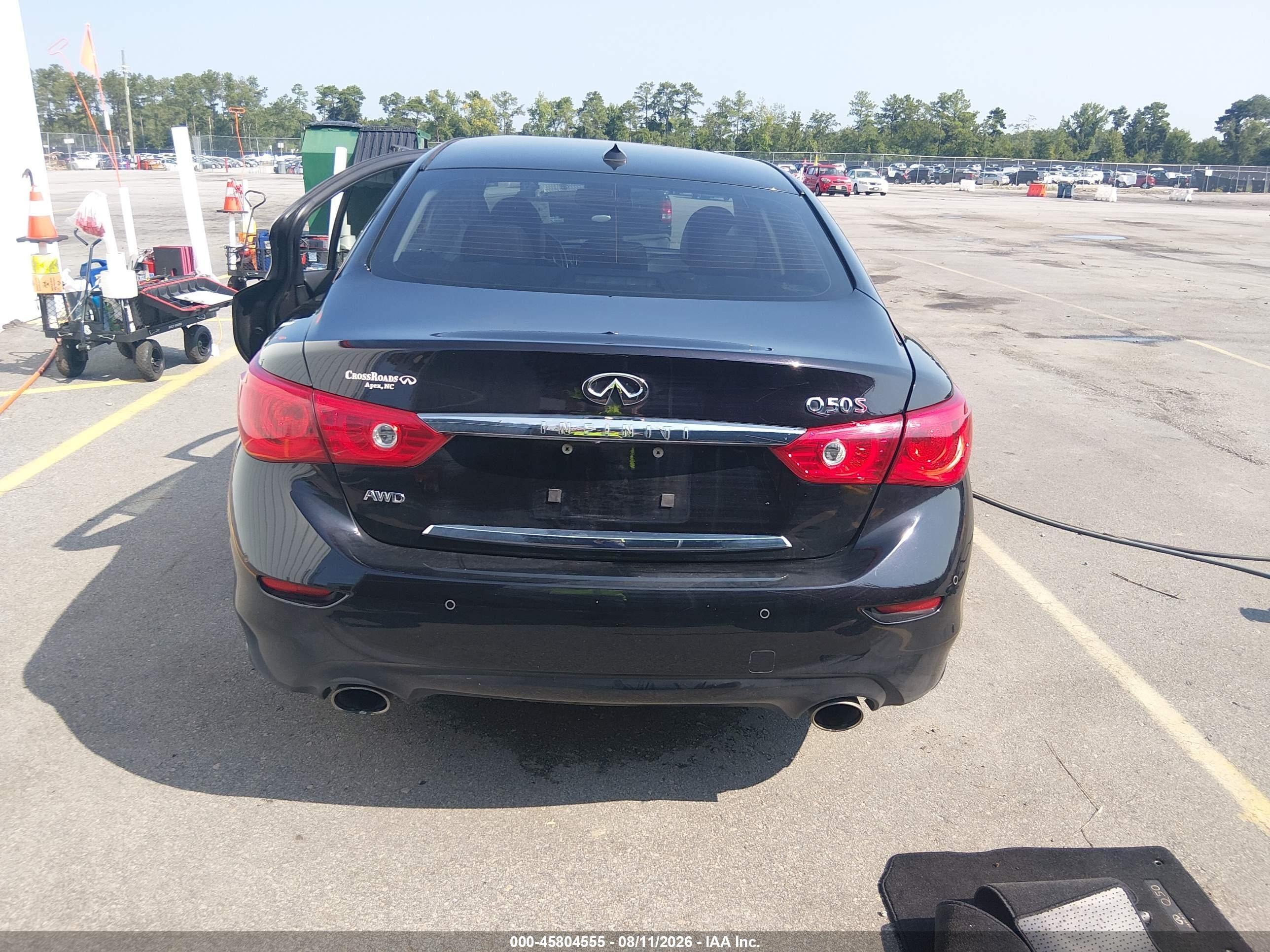 2014 Infiniti Q50 Sport Black vin: JN1BV7ARXEM684641