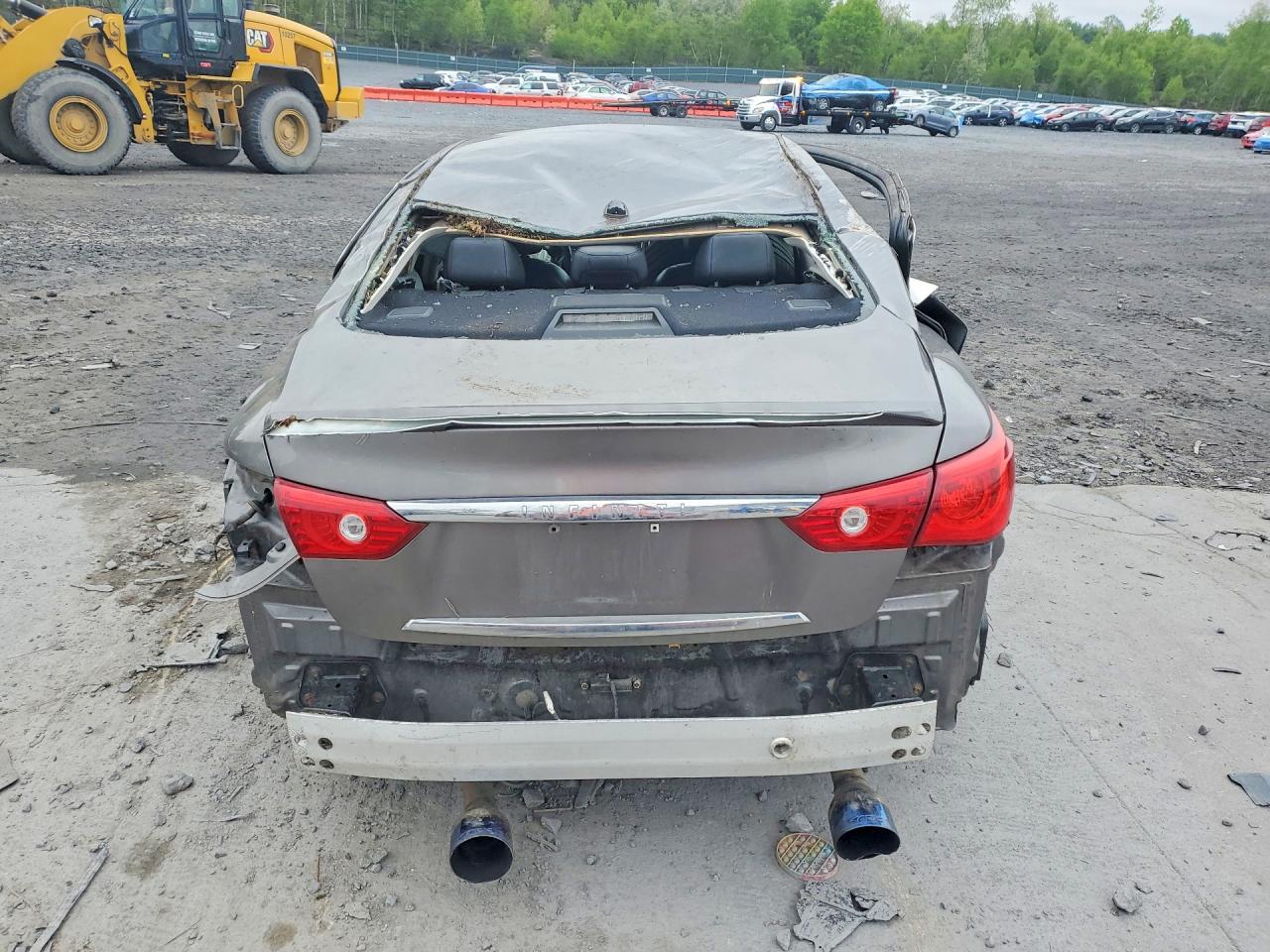 2014 Infiniti Q50 Base Gray vin: JN1BV7ARXEM685255