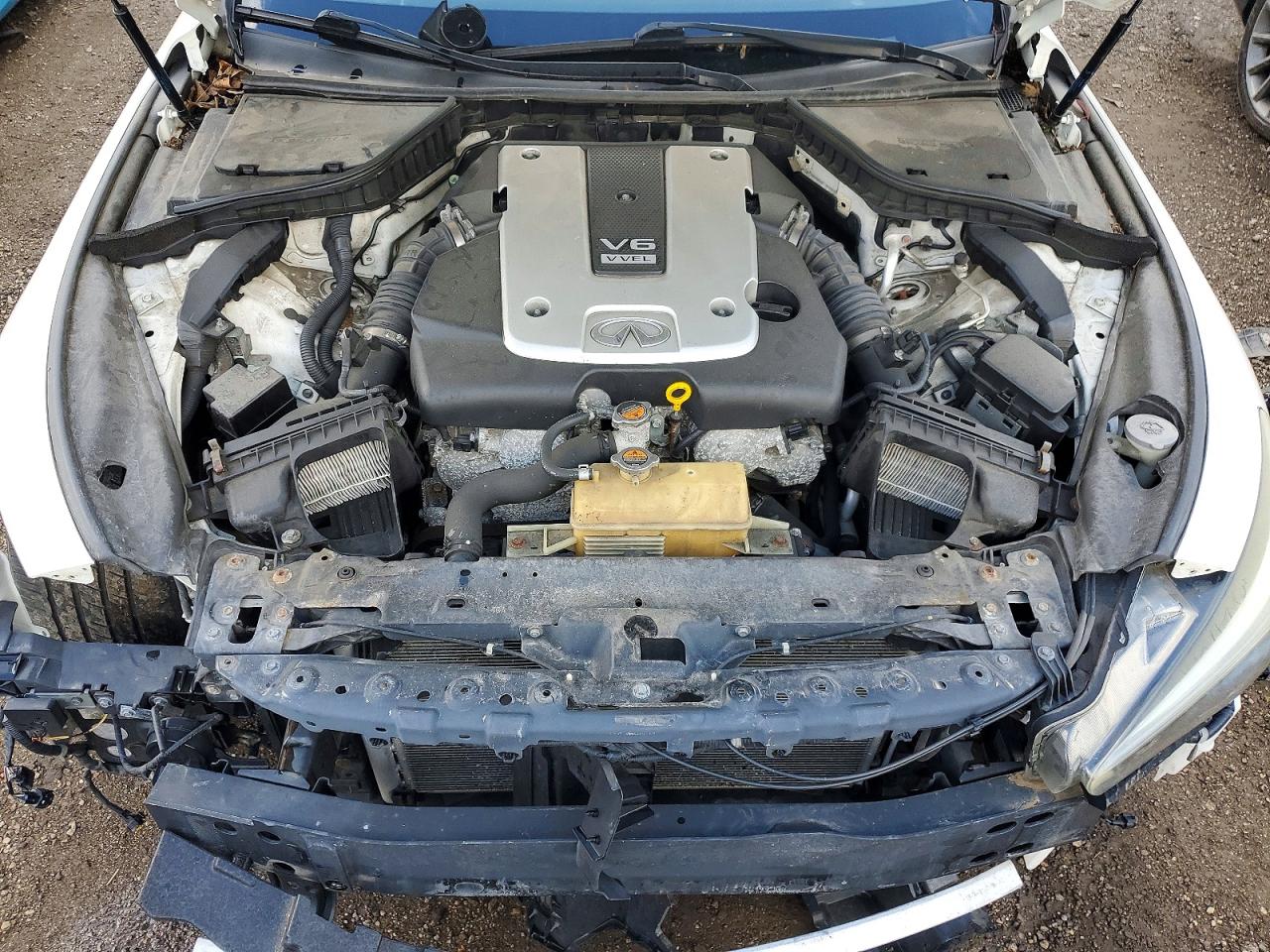 2014 Infiniti Q50 Sport Белый vin: JN1BV7ARXEM692626