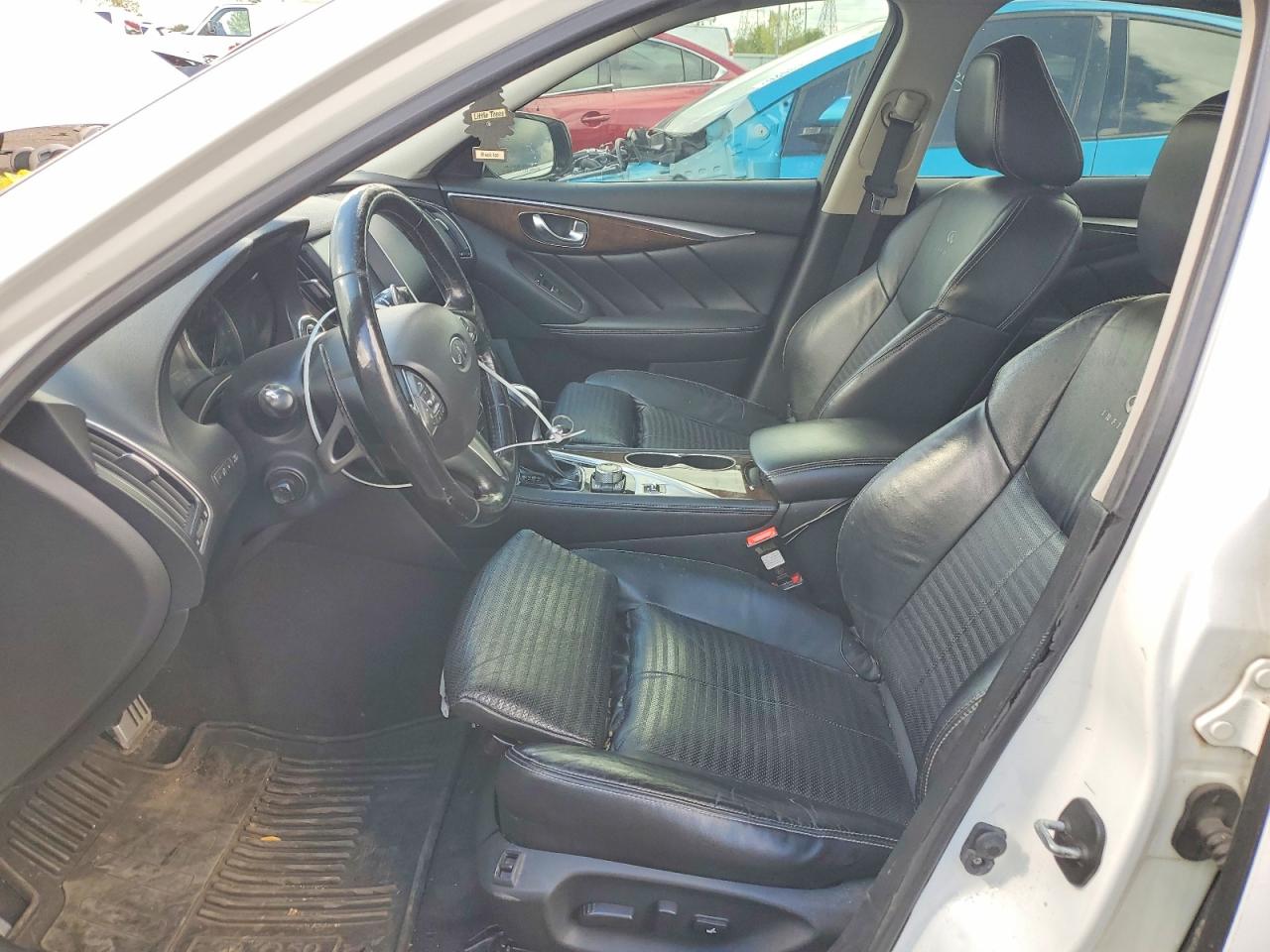 2014 Infiniti Q50 Sport Белый vin: JN1BV7ARXEM692626