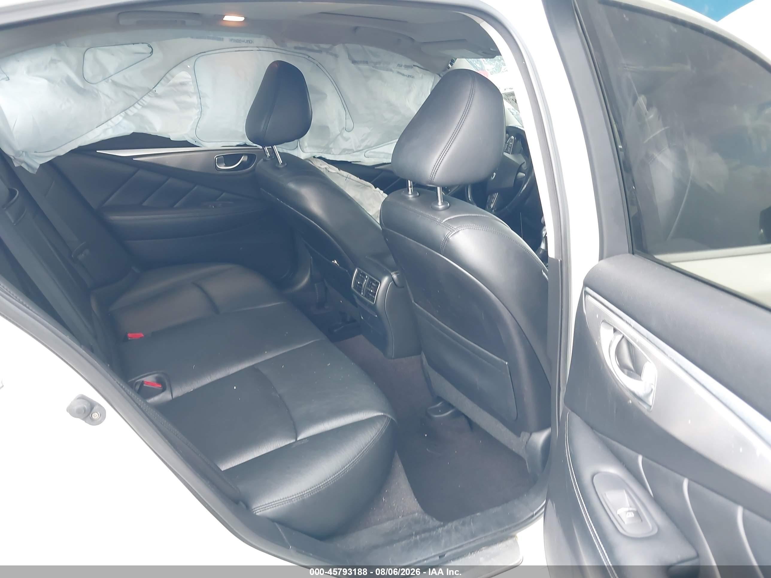 2014 Infiniti Q50 Premium White vin: JN1BV7ARXEM695980