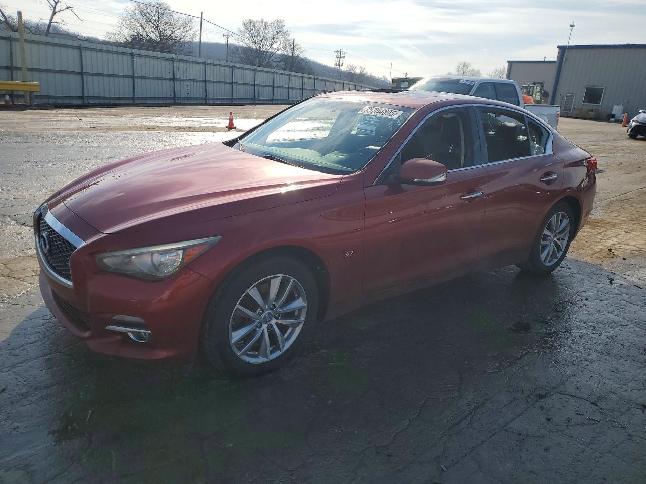 2014 Infiniti Q50 Base Maroon vin: JN1BV7ARXEM704998