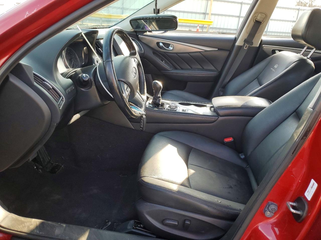 2014 Infiniti Q50 Base Maroon vin: JN1BV7ARXEM704998