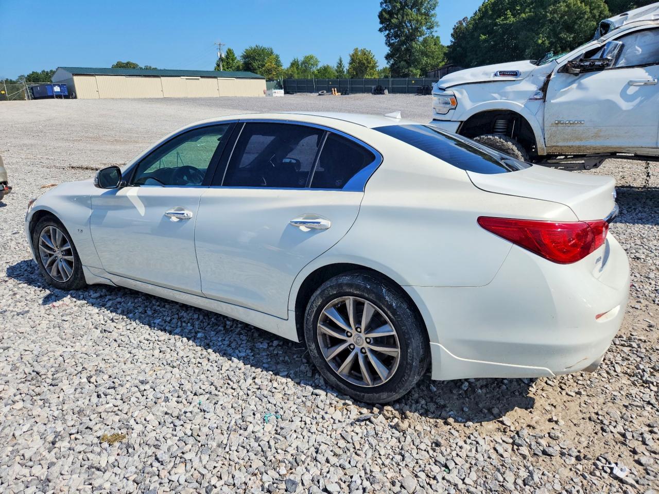 2014 Infiniti Q50 Premium White vin: JN1BV7ARXEM705777