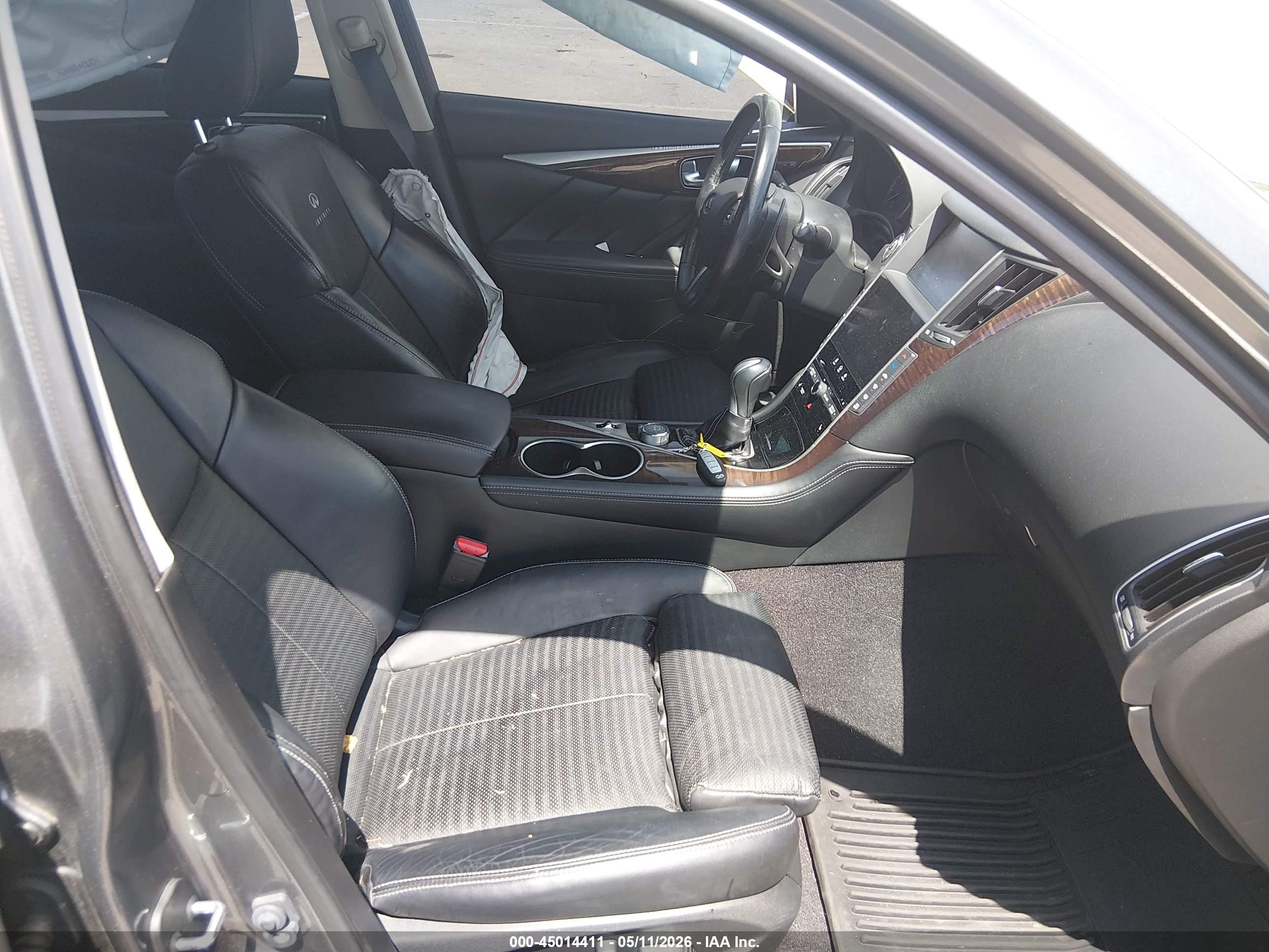 2014 Infiniti Q50 Sport Gray vin: JN1BV7ARXEM705939