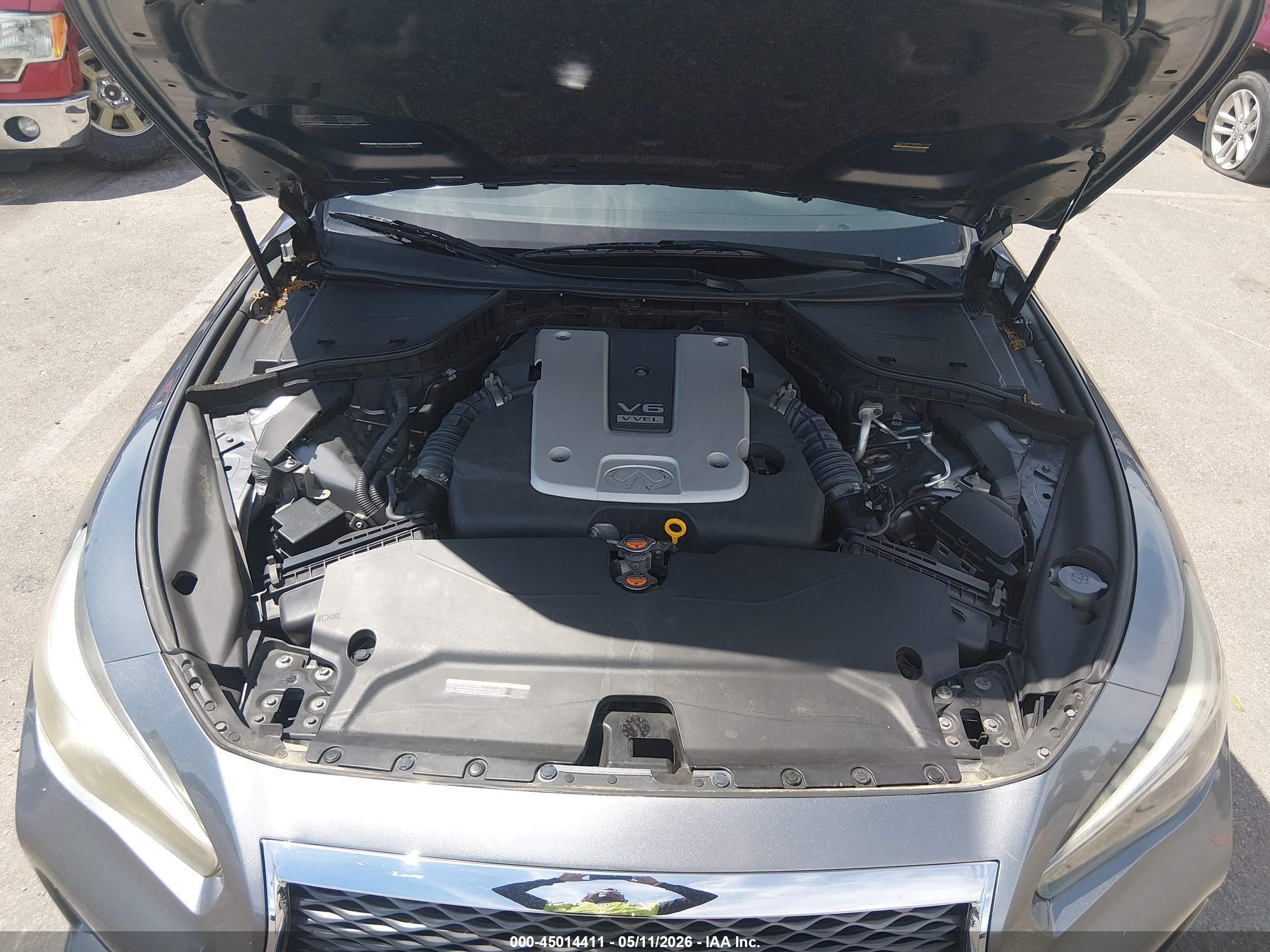 2014 Infiniti Q50 Sport Gray vin: JN1BV7ARXEM705939
