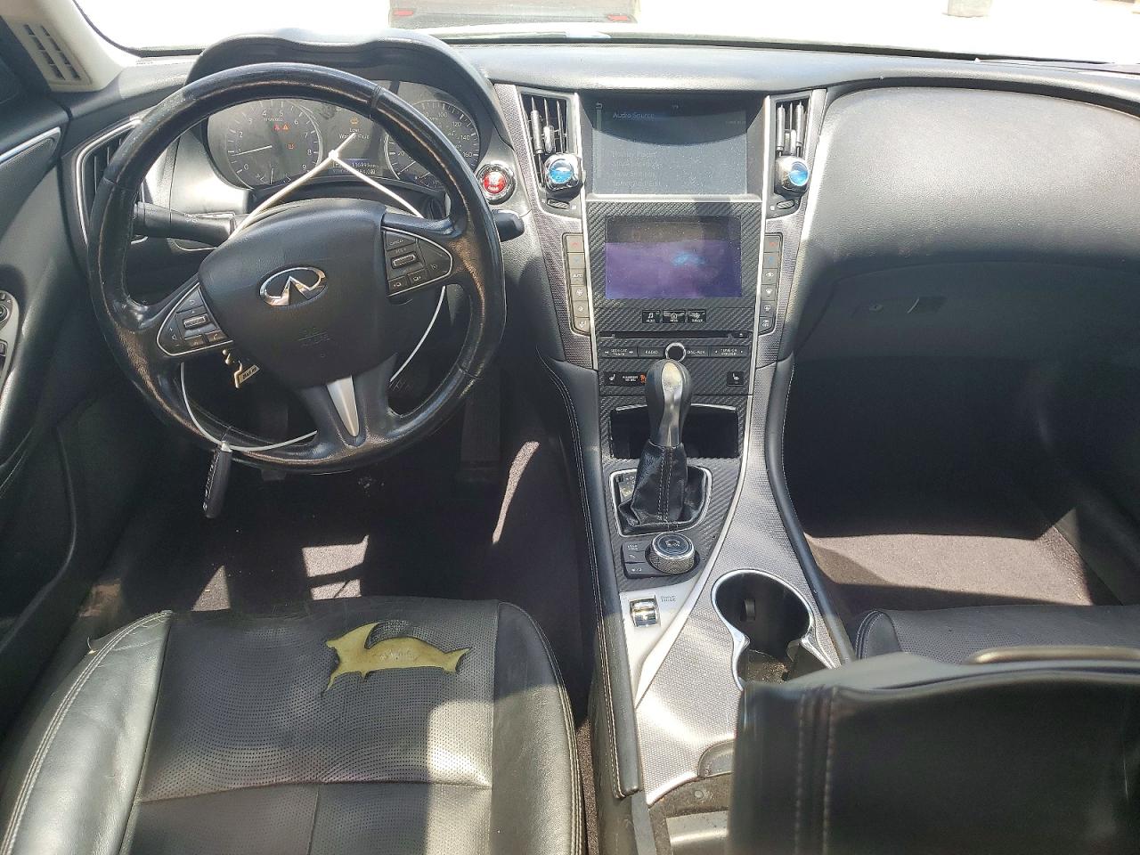 2014 Infiniti Q50 Premium White vin: JN1BV7ARXEM707478
