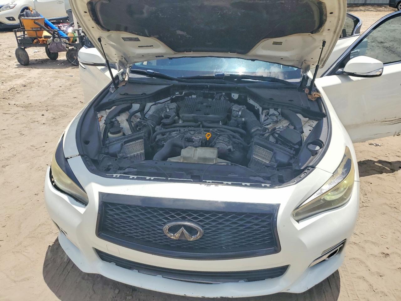 2014 Infiniti Q50 Premium White vin: JN1BV7ARXEM707478