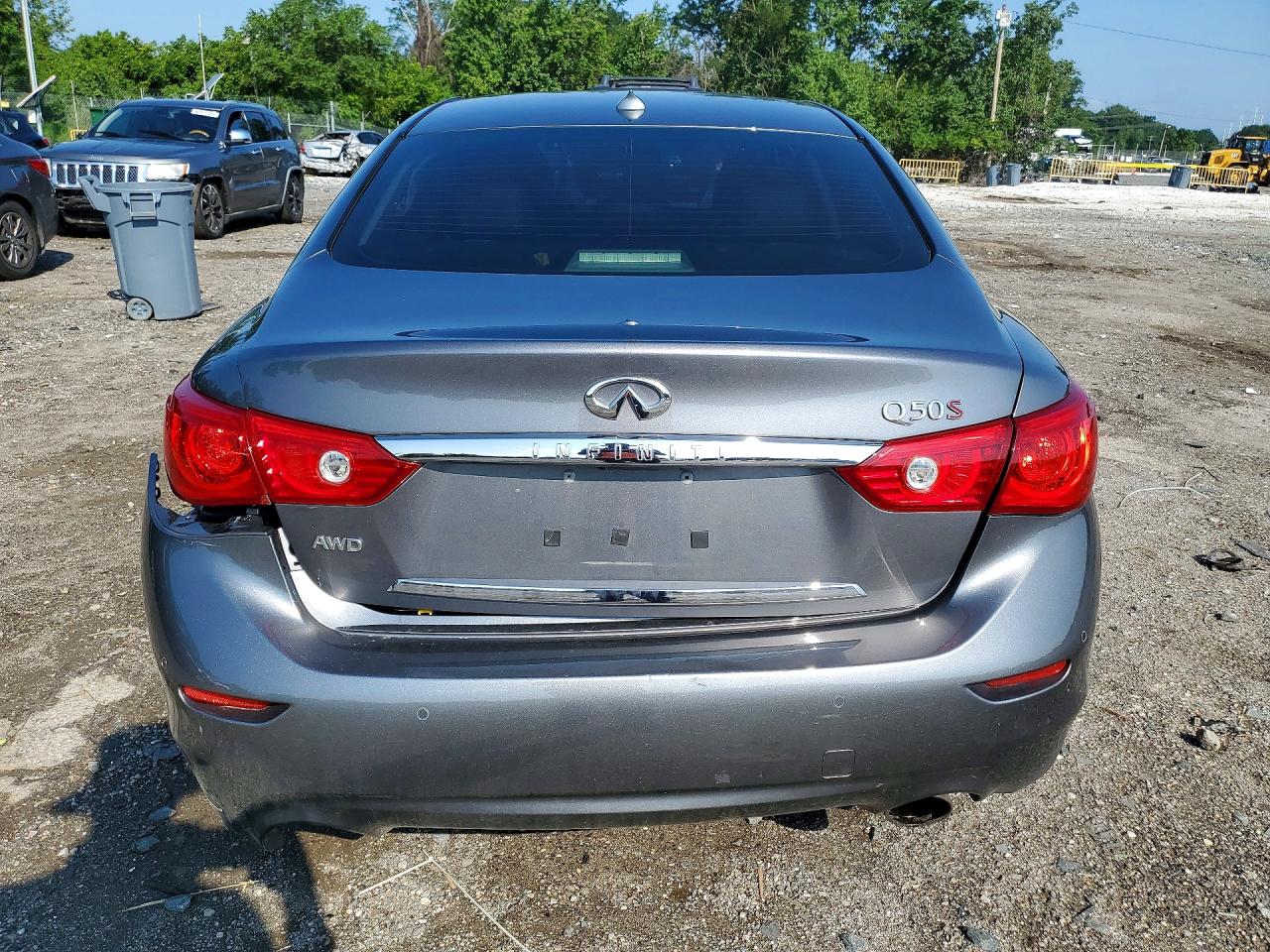 2015 Infiniti Q50 Sport Gray vin: JN1BV7ARXFM392912