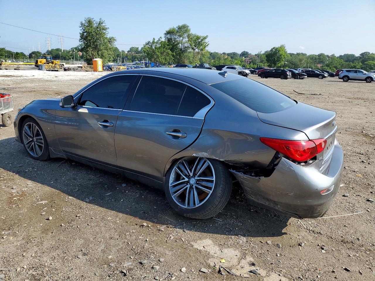 2015 Infiniti Q50 Sport Gray vin: JN1BV7ARXFM392912
