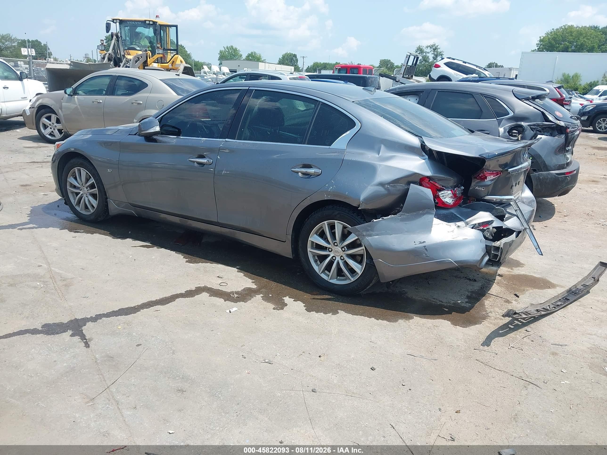 2015 Infiniti Q50 Premium Gray vin: JN1BV7ARXFM403763