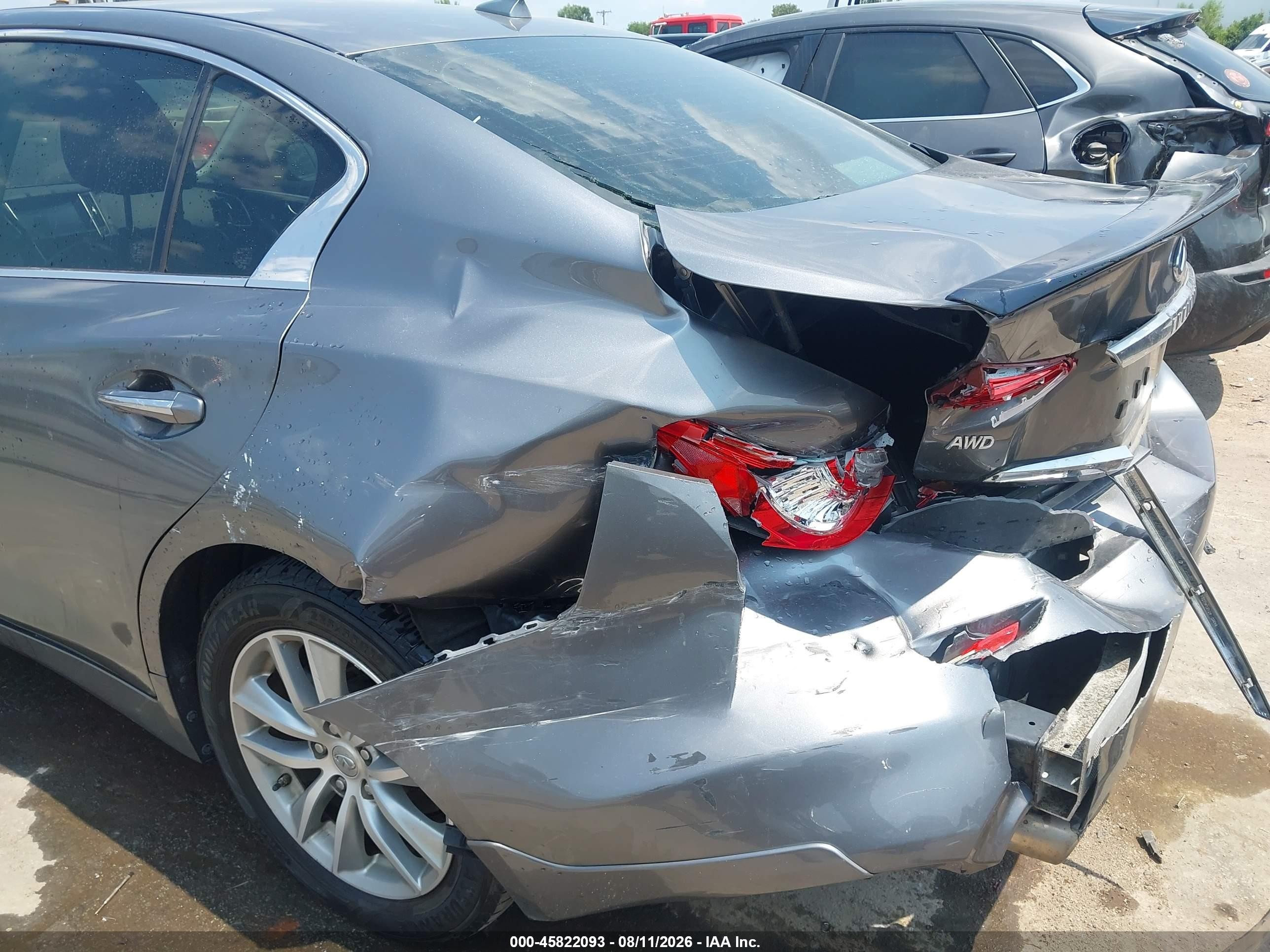 2015 Infiniti Q50 Premium Gray vin: JN1BV7ARXFM403763