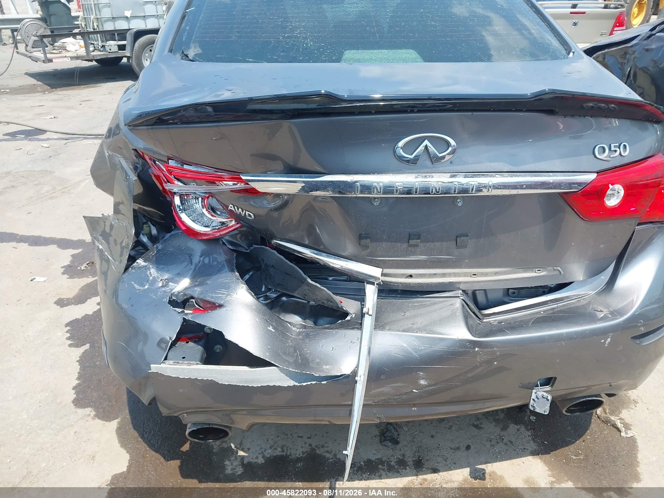 2015 Infiniti Q50 Premium Gray vin: JN1BV7ARXFM403763