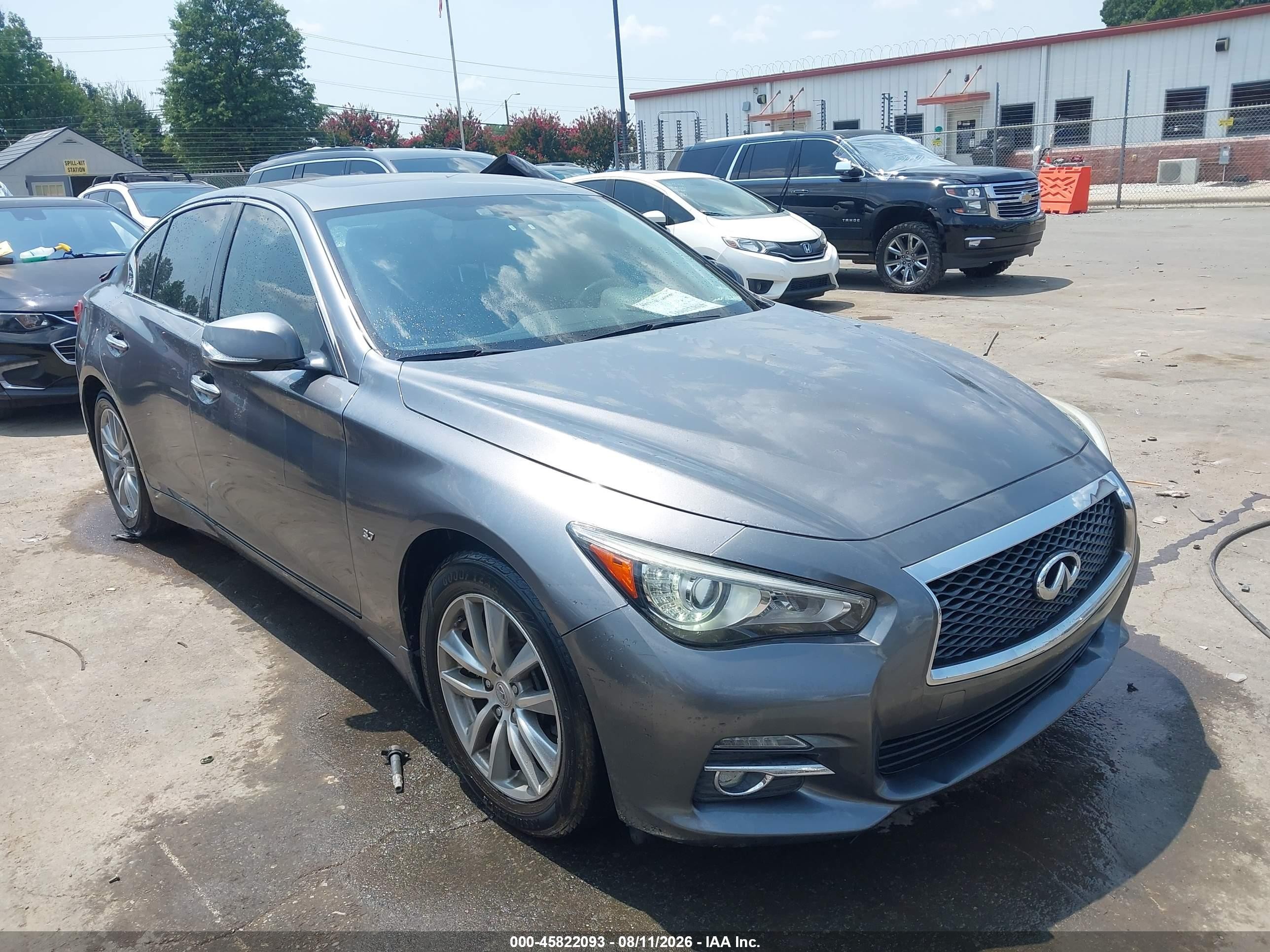 2015 Infiniti Q50 Premium Gray vin: JN1BV7ARXFM403763