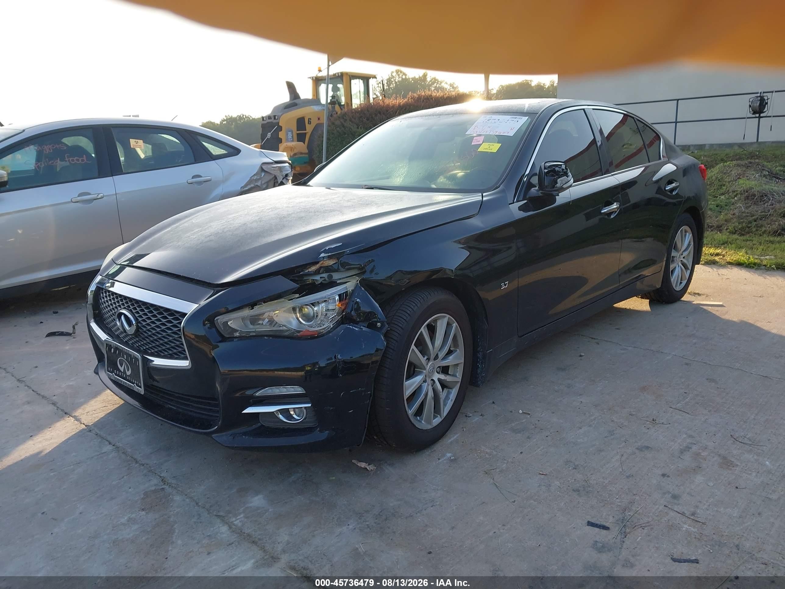 2015 Infiniti Q50 Premium Черный vin: JN1BV7ARXFM403844