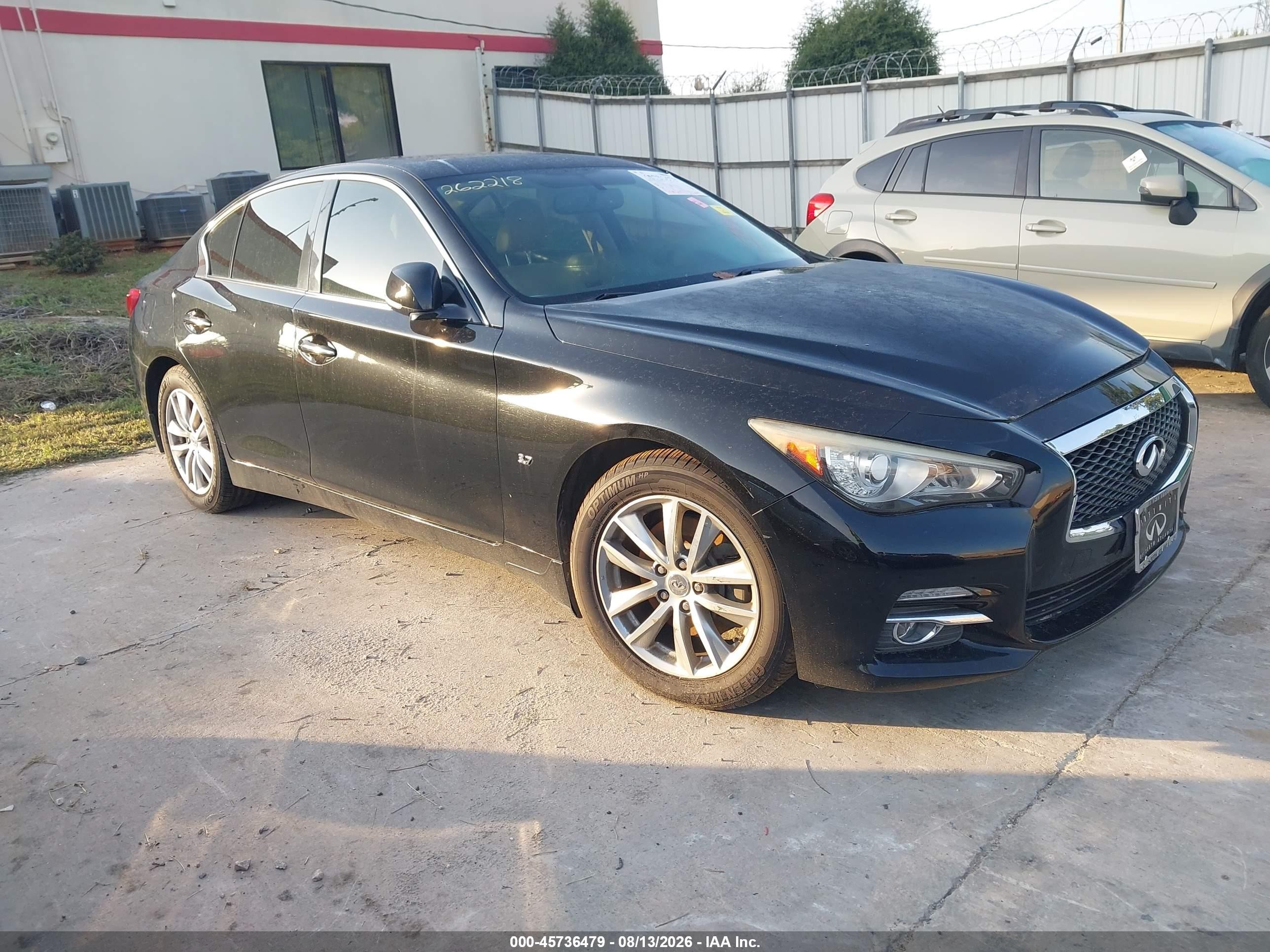2015 Infiniti Q50 Premium Черный vin: JN1BV7ARXFM403844