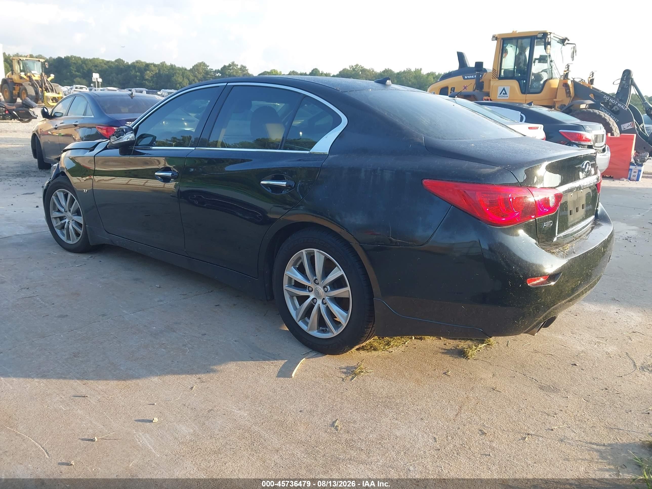 2015 Infiniti Q50 Premium Черный vin: JN1BV7ARXFM403844