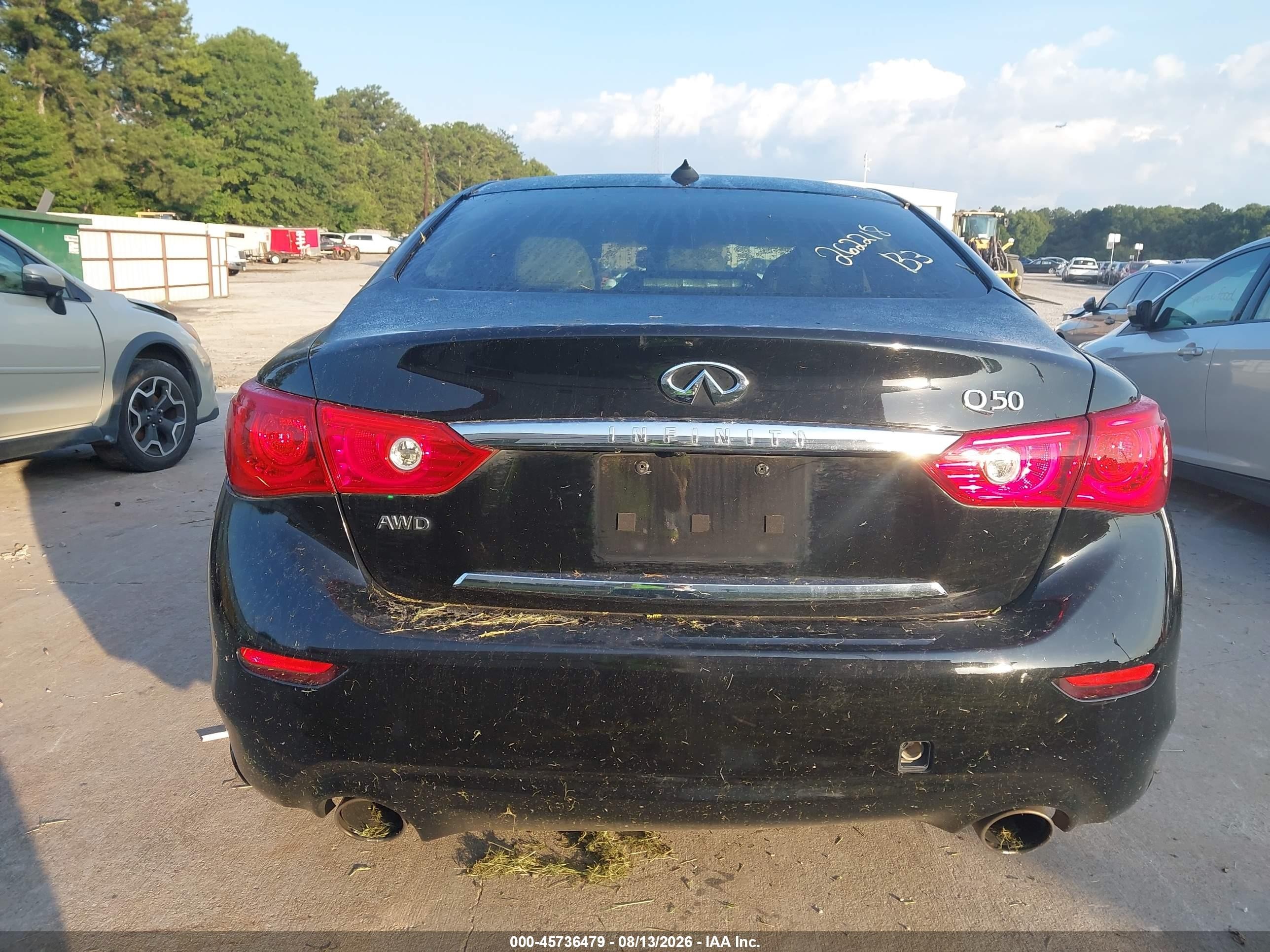 2015 Infiniti Q50 Premium Черный vin: JN1BV7ARXFM403844