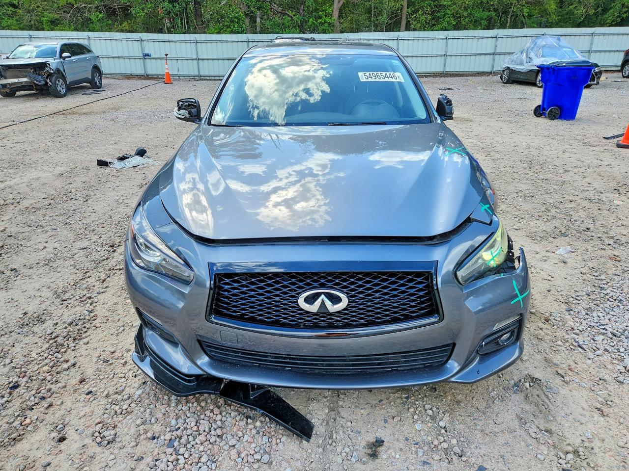 2015 Infiniti Q50 Premium Gray vin: JN1BV7ARXFM410549
