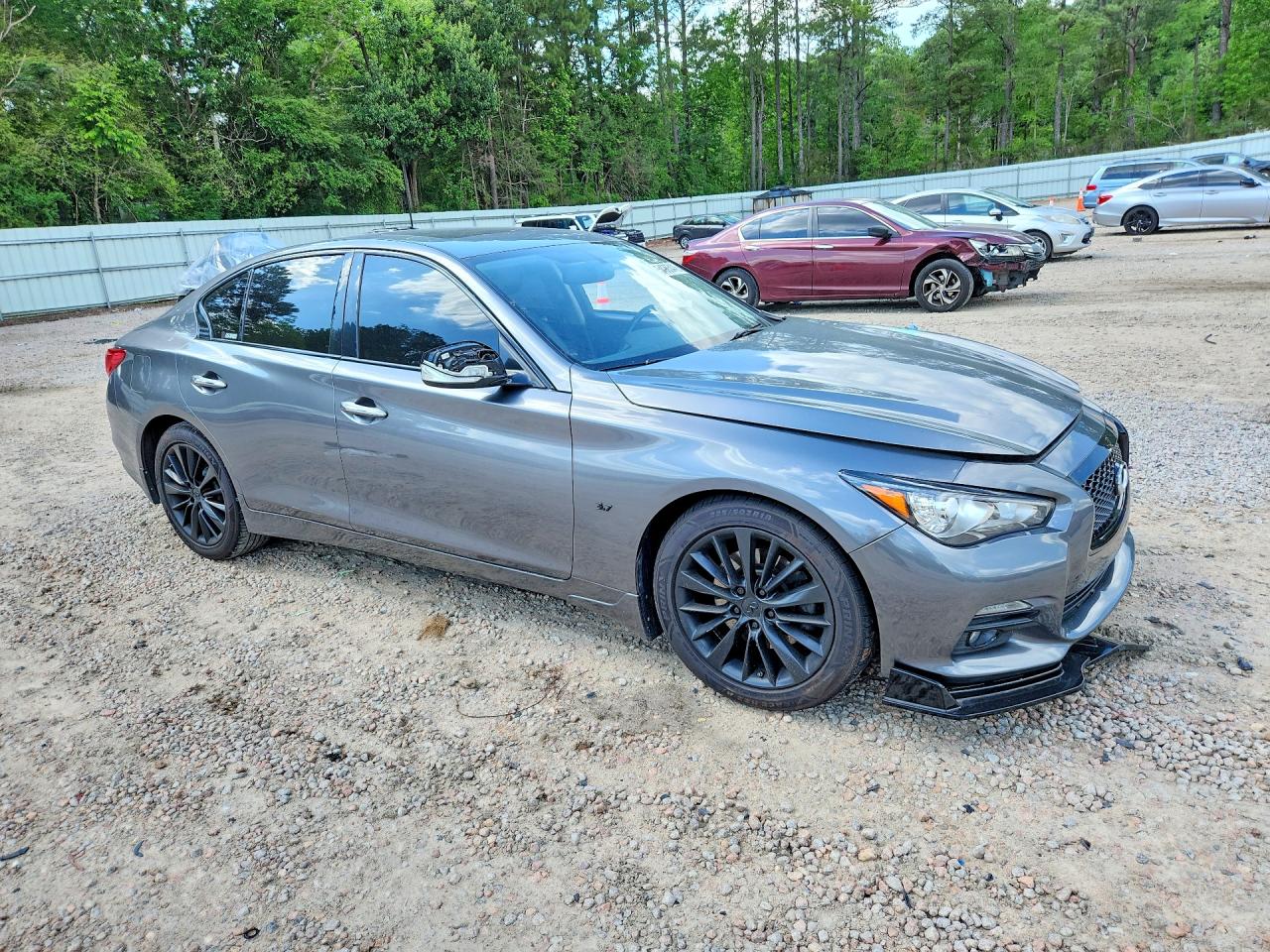 2015 Infiniti Q50 Premium Gray vin: JN1BV7ARXFM410549