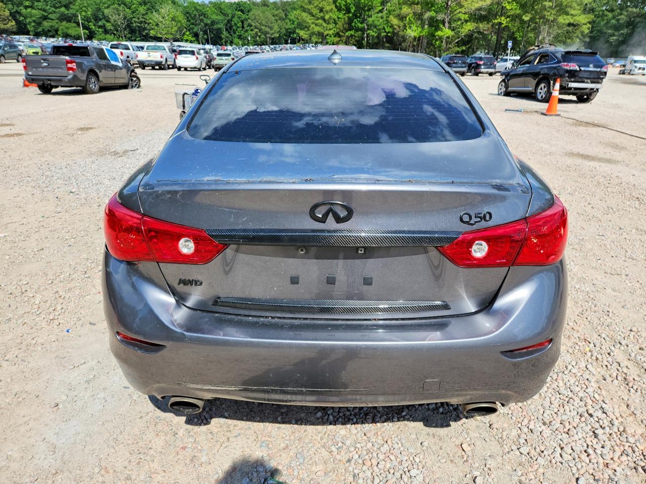 2015 Infiniti Q50 Premium Gray vin: JN1BV7ARXFM410549