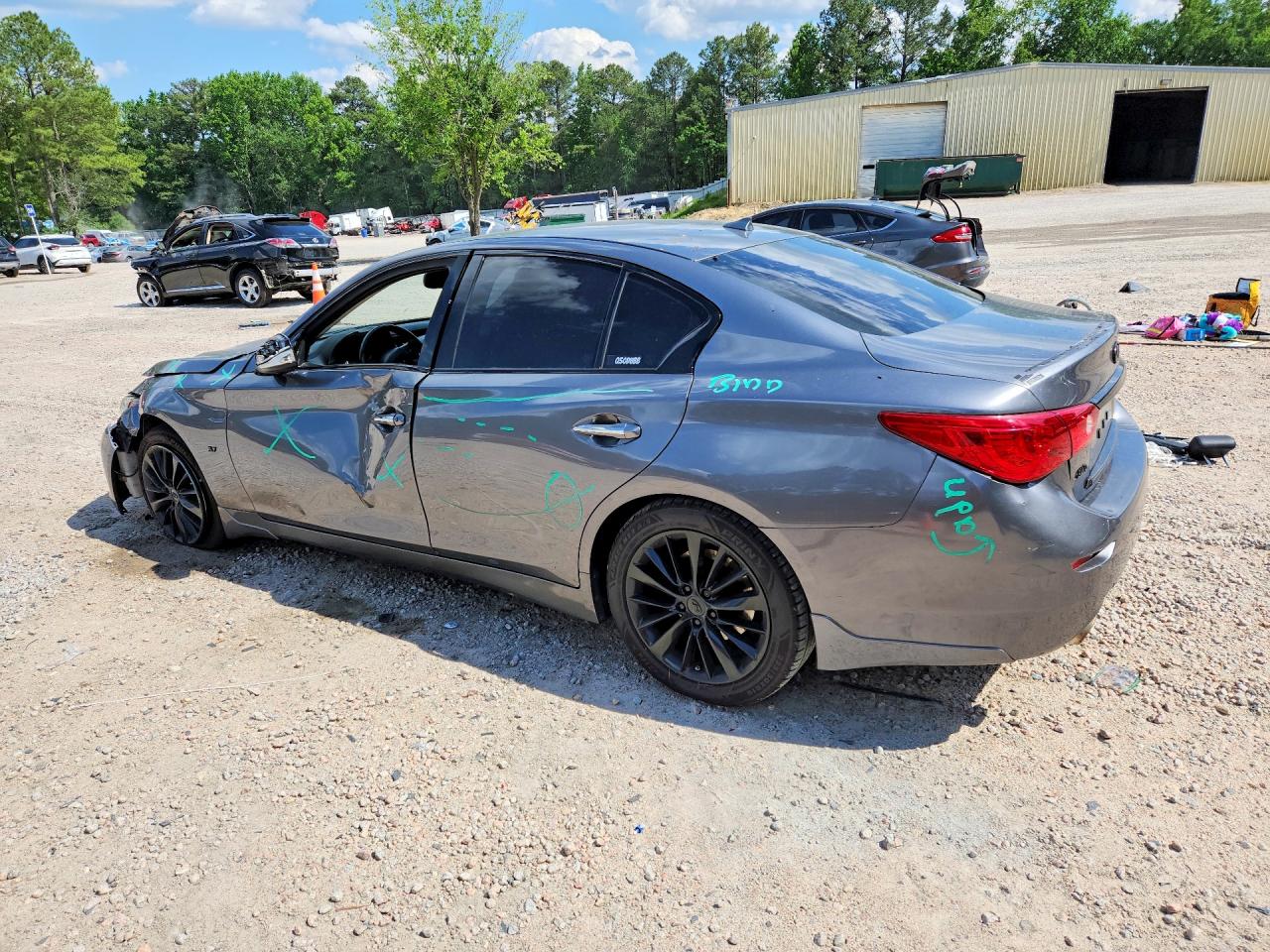 2015 Infiniti Q50 Premium Gray vin: JN1BV7ARXFM410549