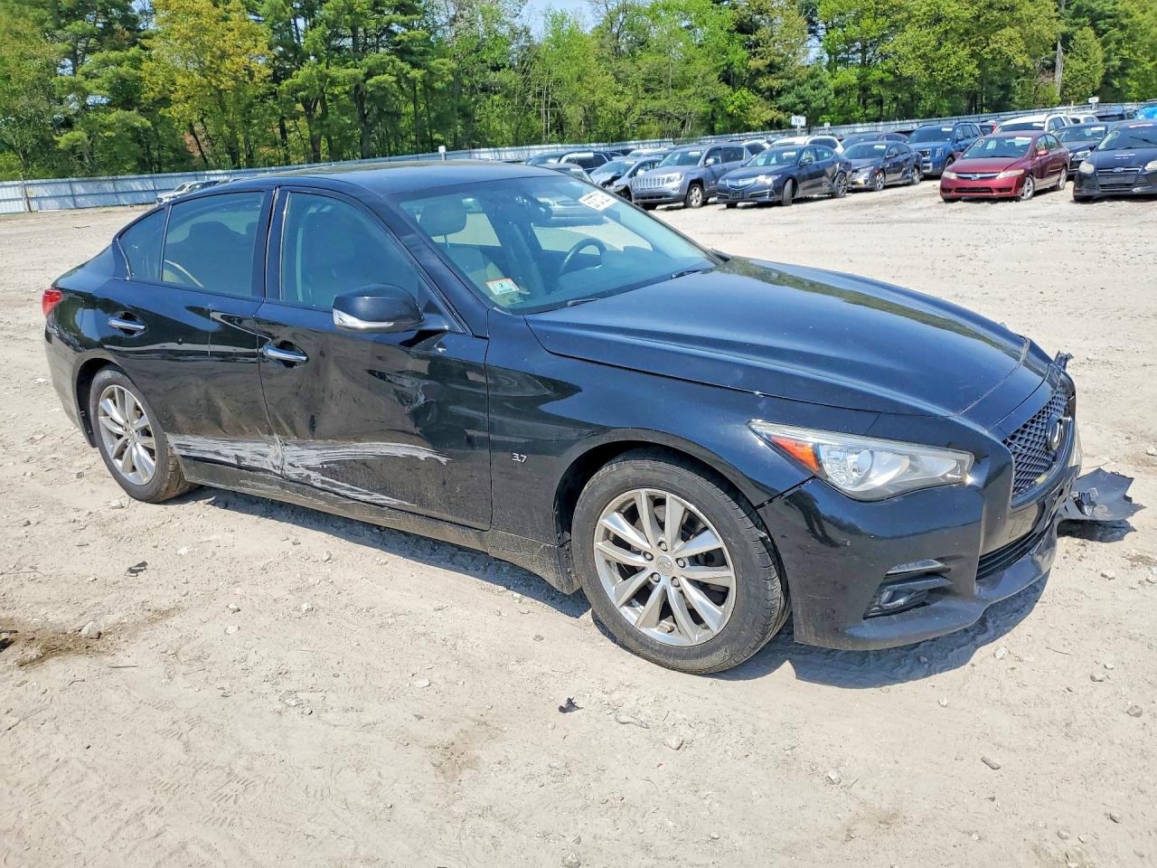 2015 Infiniti Q50 Premium Черный vin: JN1BV7ARXFM412432