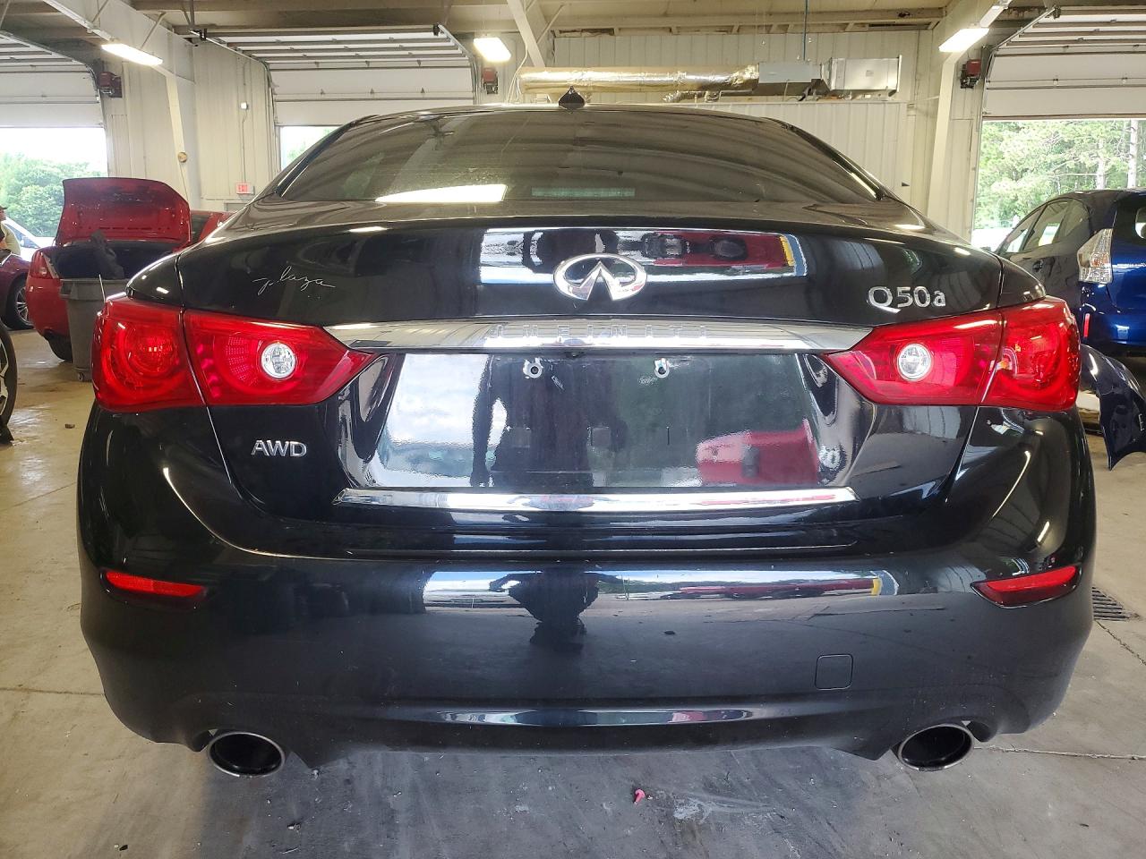 2015 Infiniti Q50 Base Black vin: JN1BV7ARXFM415198
