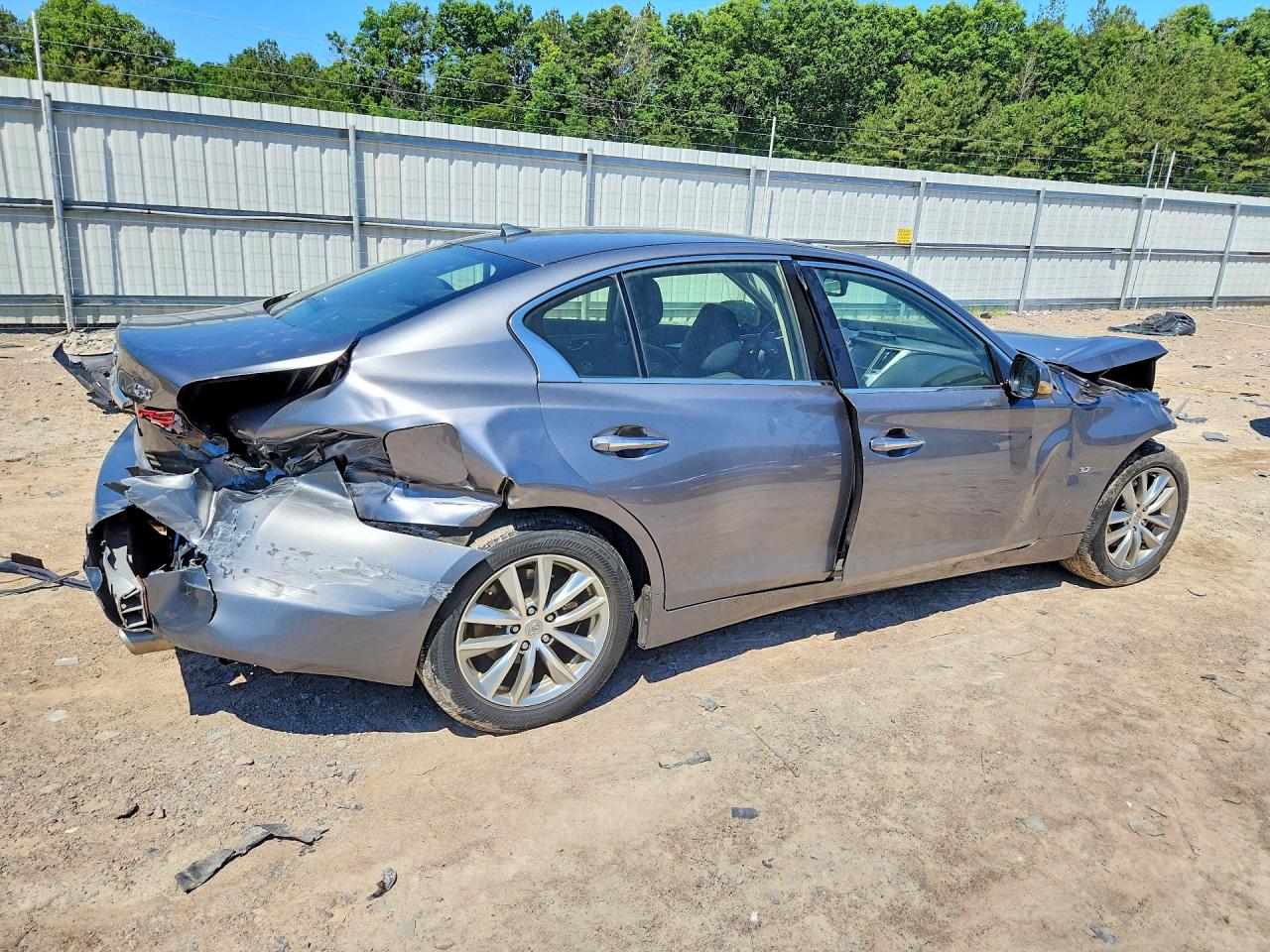 2015 Infiniti Q50 Premium Gray vin: JN1BV7ARXFM417758