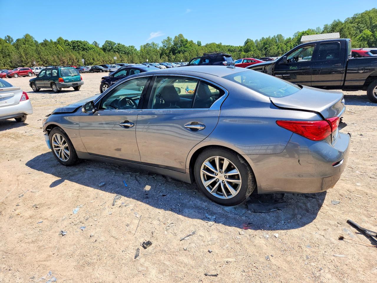 2015 Infiniti Q50 Premium Gray vin: JN1BV7ARXFM417758