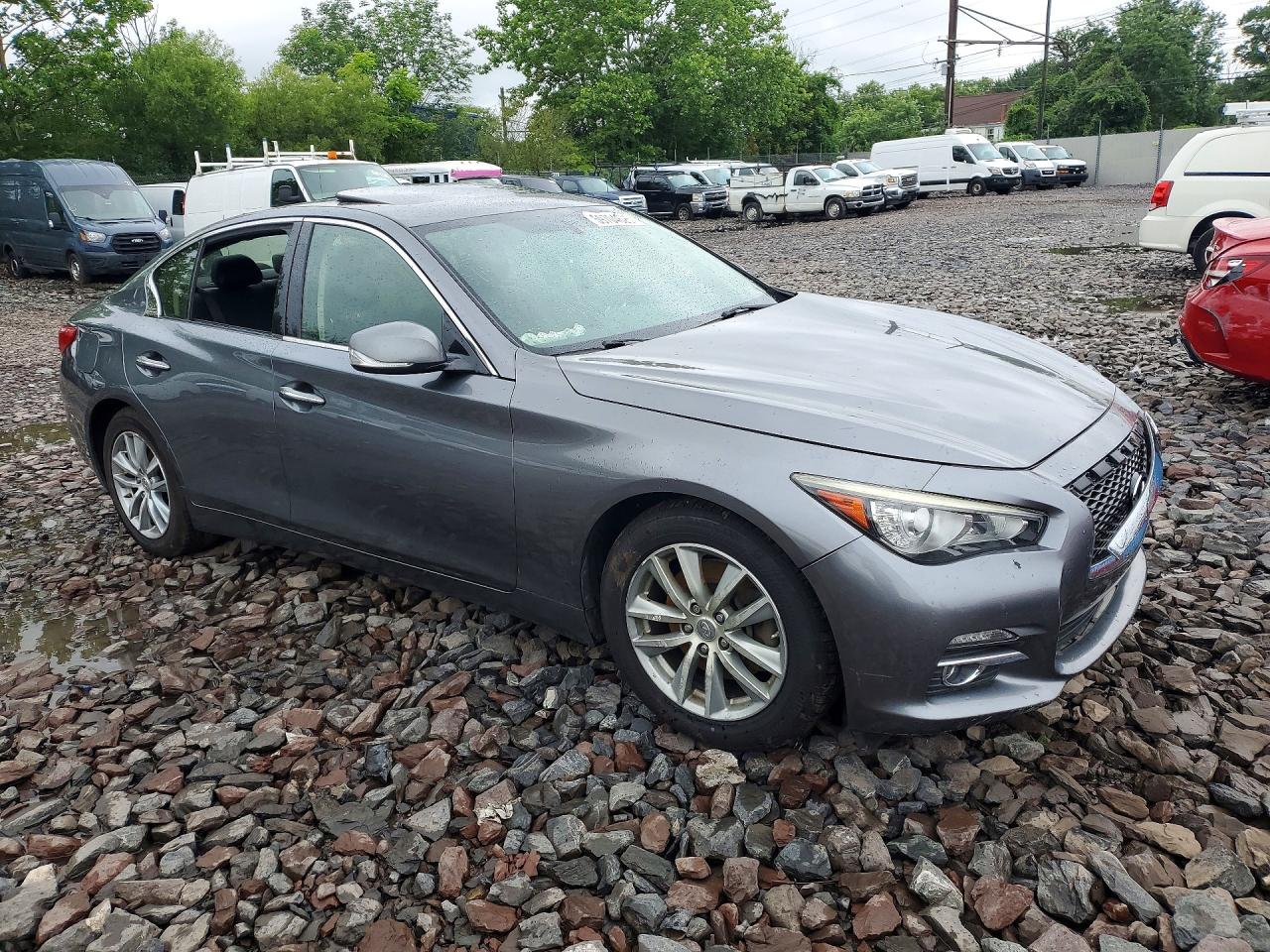 2015 Infiniti Q50 Premium Gray vin: JN1BV7ARXFM421339