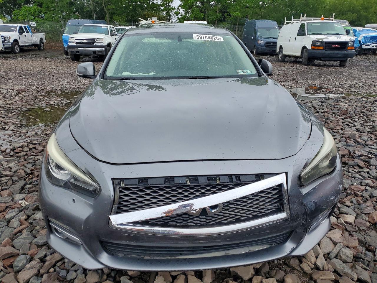 2015 Infiniti Q50 Premium Gray vin: JN1BV7ARXFM421339