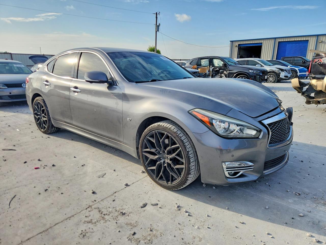 2015 Infiniti Q70 3.7 Gray vin: JN1BY1AP0FM540407