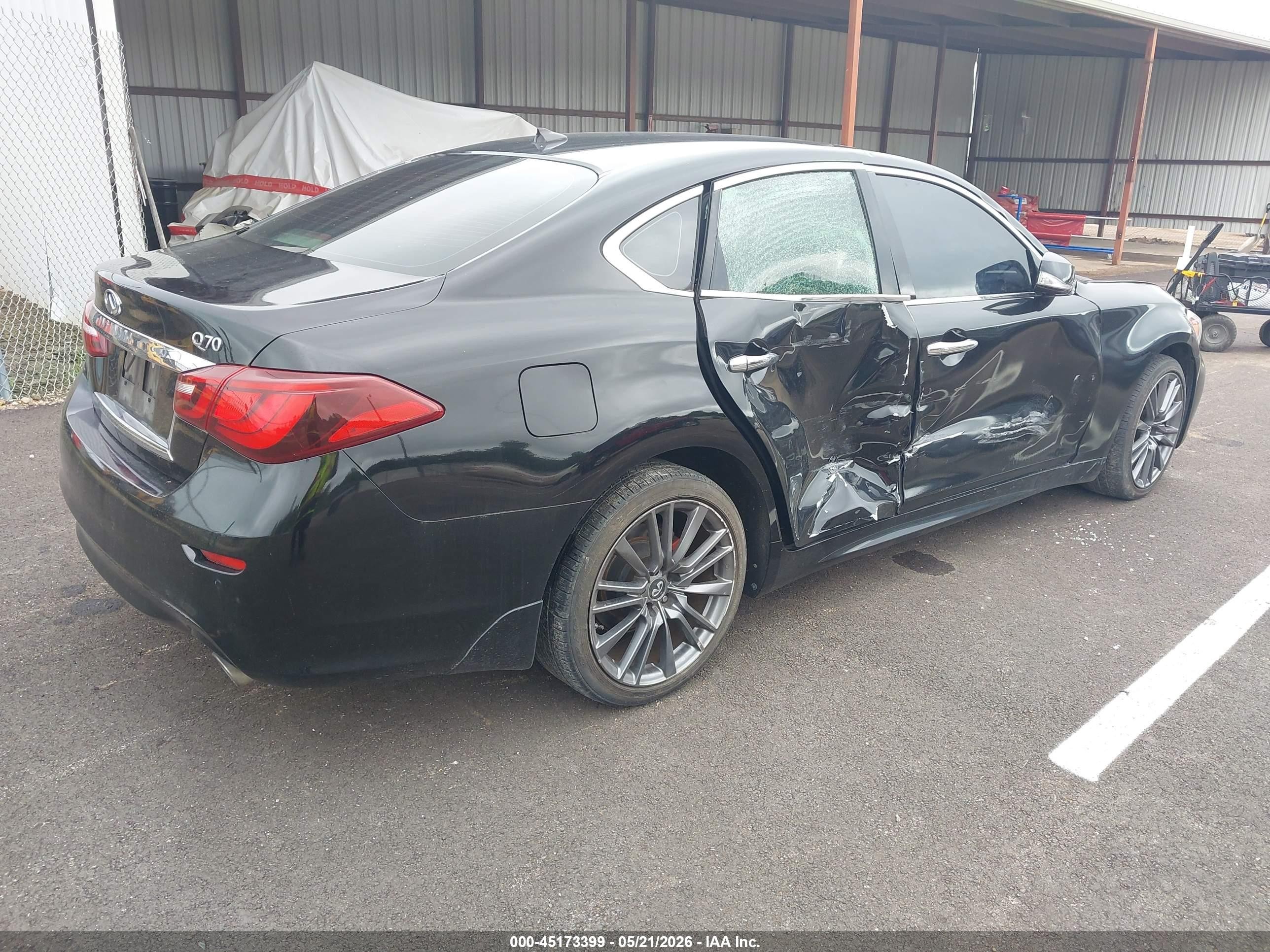 2015 Infiniti Q70 3.7 Черный vin: JN1BY1AP0FM542562