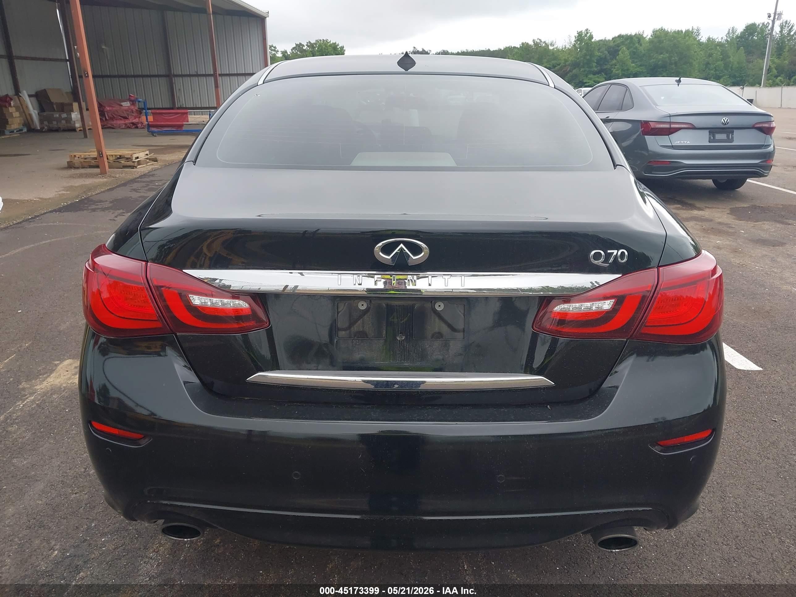 2015 Infiniti Q70 3.7 Черный vin: JN1BY1AP0FM542562