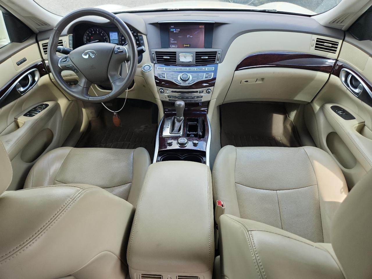 2014 Infiniti Q70 3.7 White vin: JN1BY1AP1EM260381