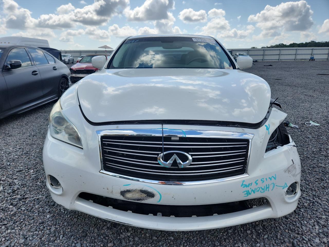 2014 Infiniti Q70 3.7 White vin: JN1BY1AP1EM260381
