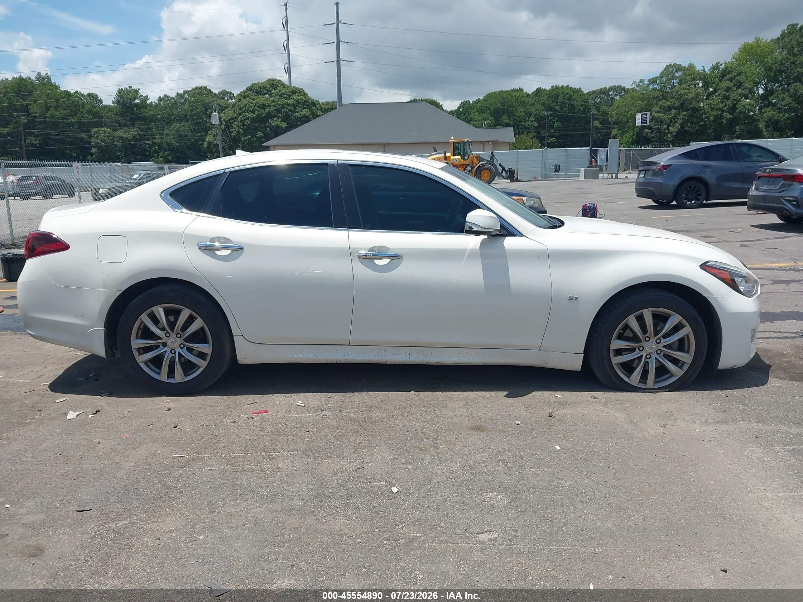 2015 Infiniti Q70 3.7 White vin: JN1BY1AP1FM541209