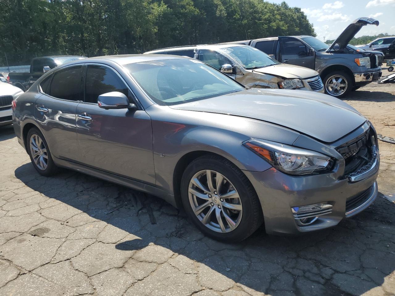 2019 Infiniti Q70 3.7 Luxe Gray vin: JN1BY1AP1KM505885