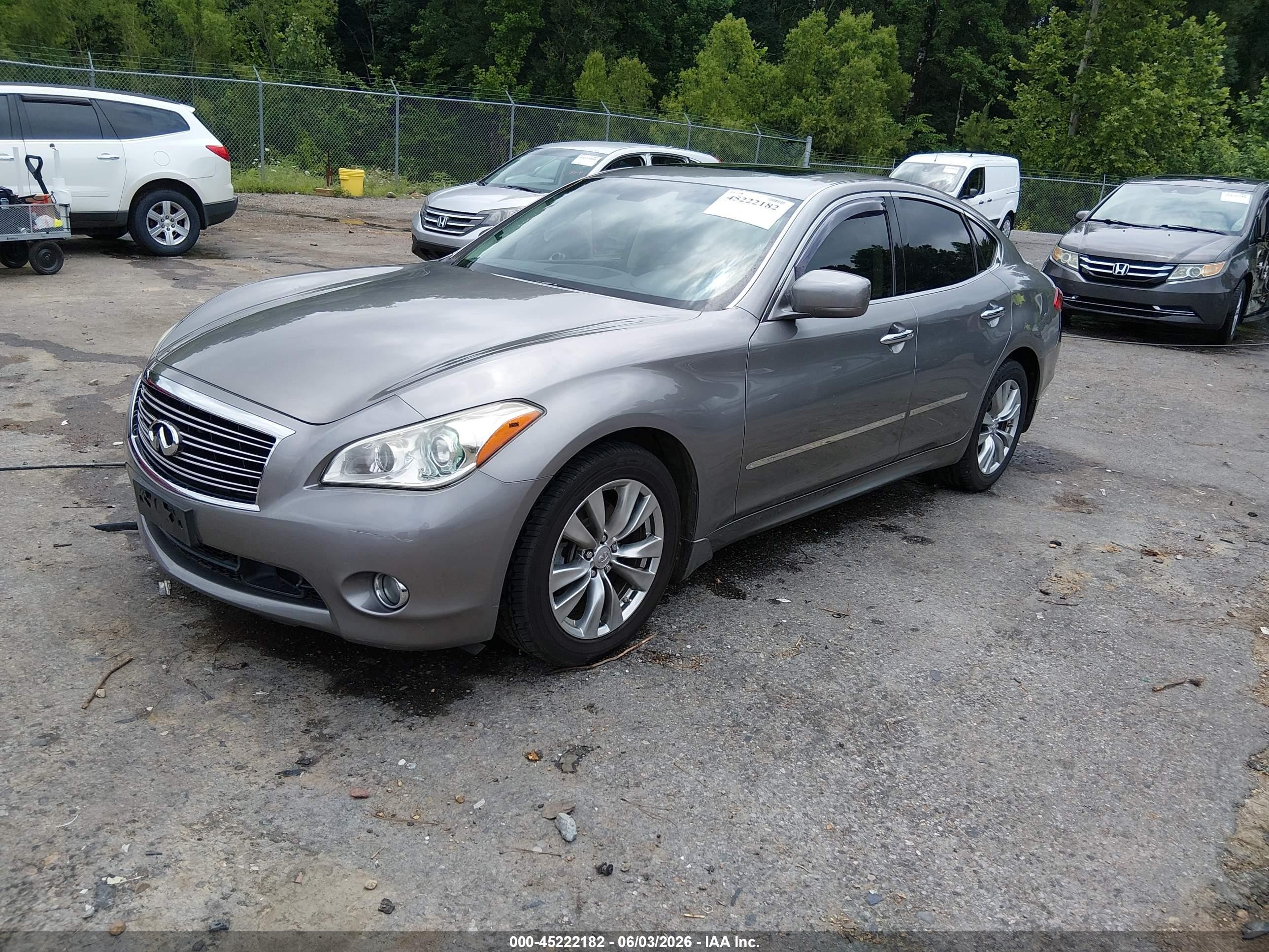 2012 Infiniti M37 Gray vin: JN1BY1AP4CM332932