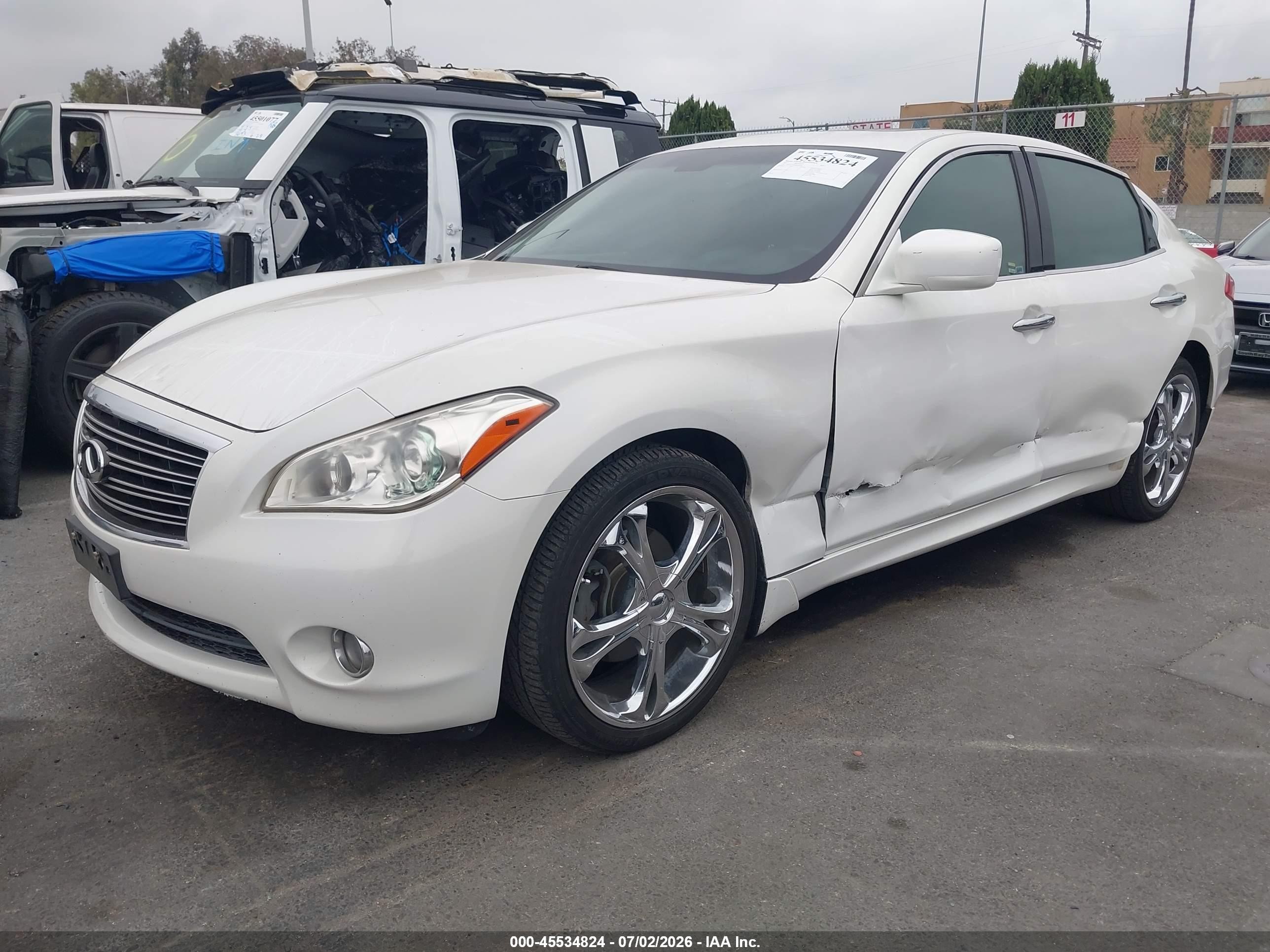 2011 Infiniti M37   White vin: JN1BY1AP5BM326491