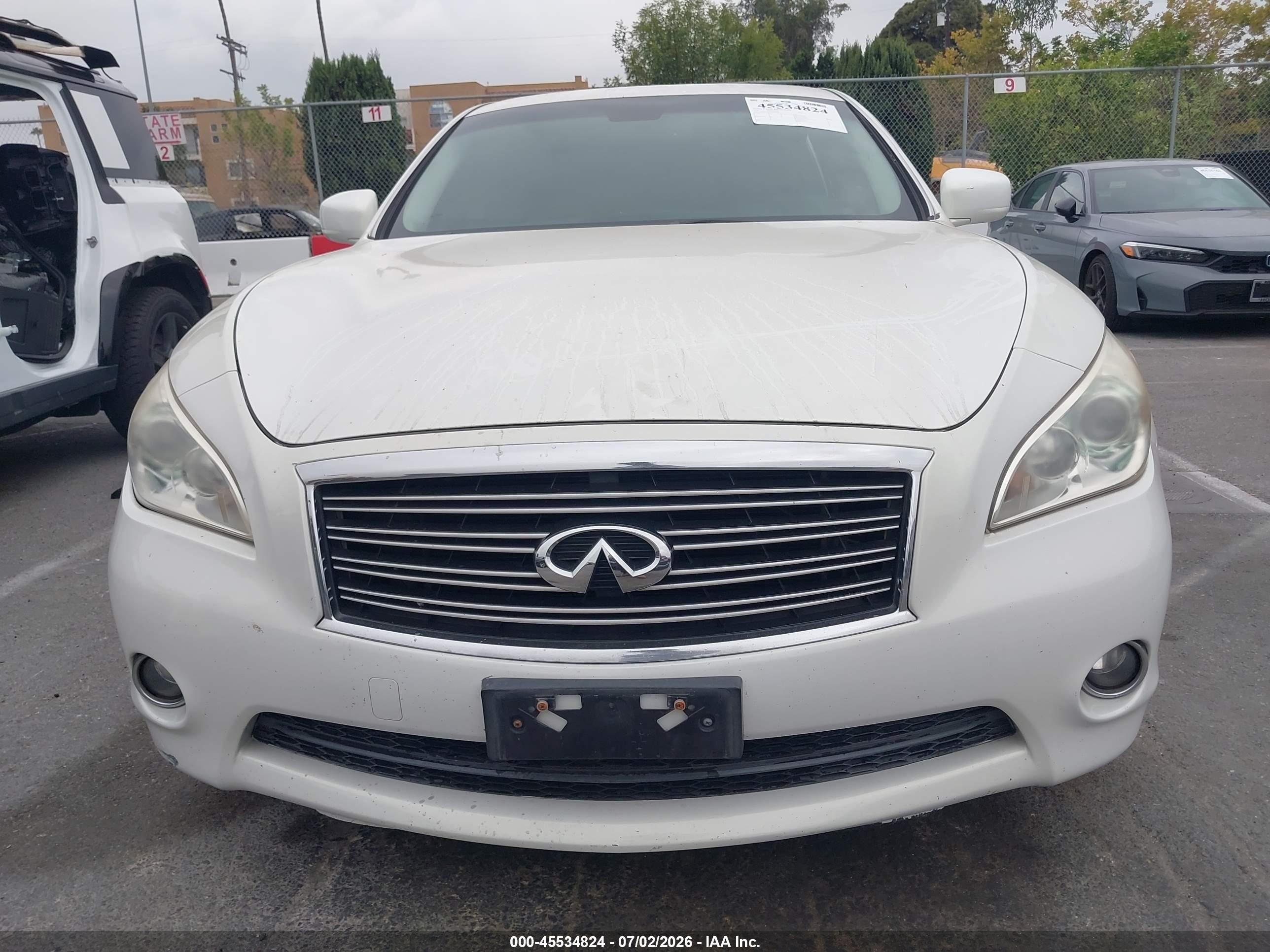2011 Infiniti M37   White vin: JN1BY1AP5BM326491